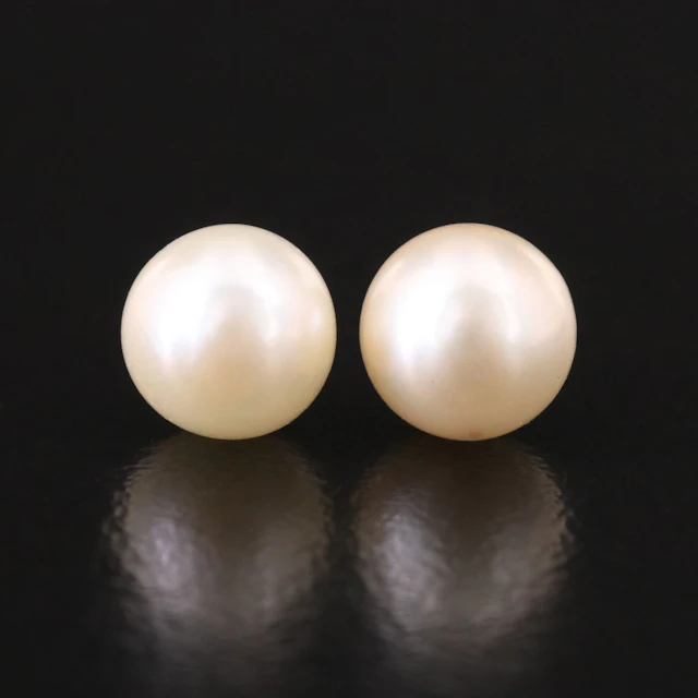 14K Pearl Stud Earrings