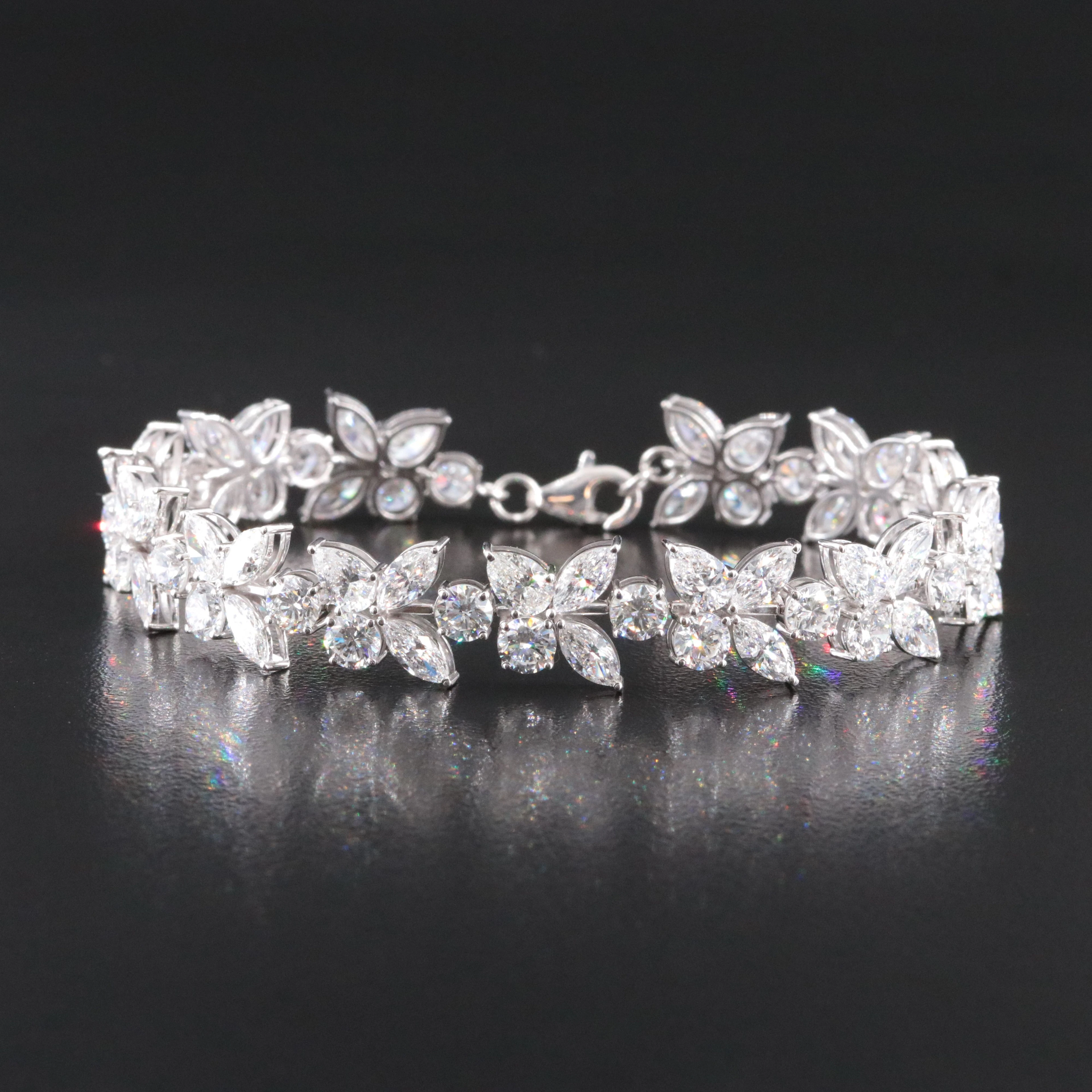14K 16.88 CTW Lab Grown Diamond Line Bracelet