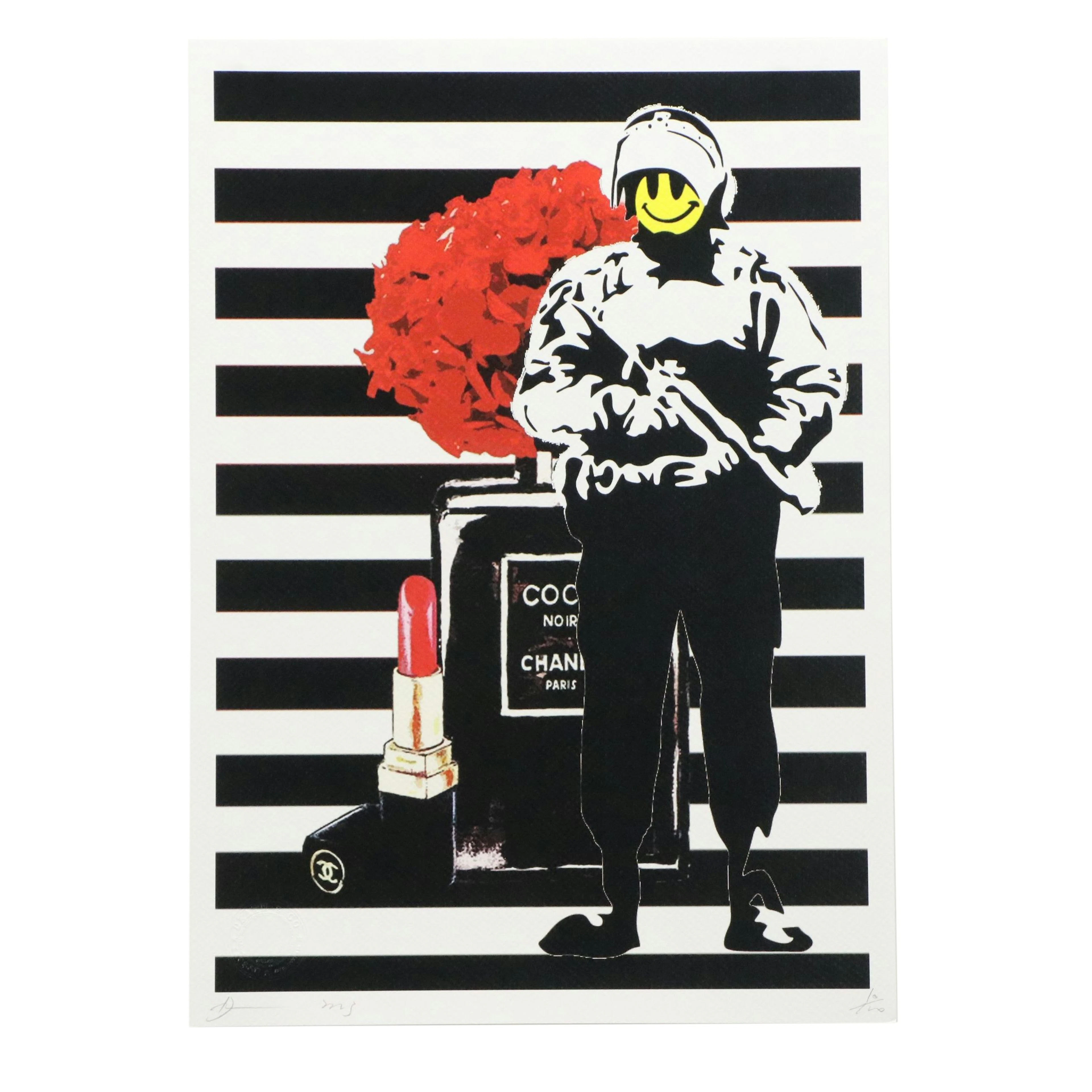 Death NYC Offset Lithograph Pop Art Featuring Banksy x Chanel, 2023