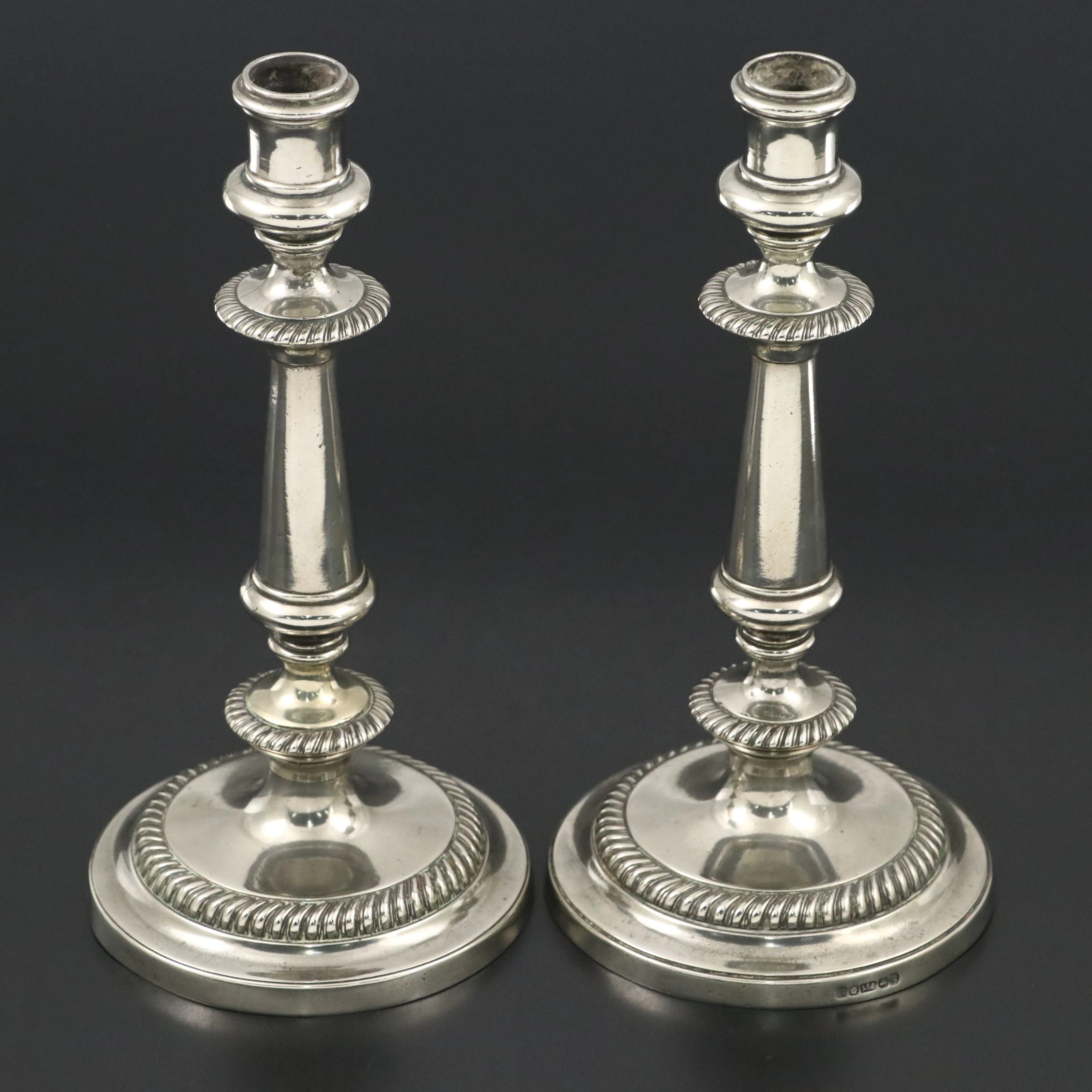 Antique Paktong Candlesticks, Circa 1780
