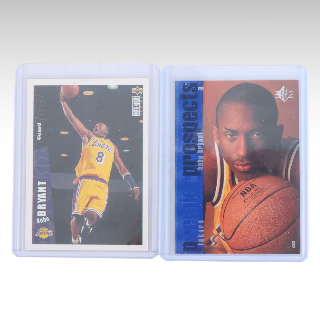 1996 Collector’s Choice and SP Kobe Bryant Rookie Basketball Cards