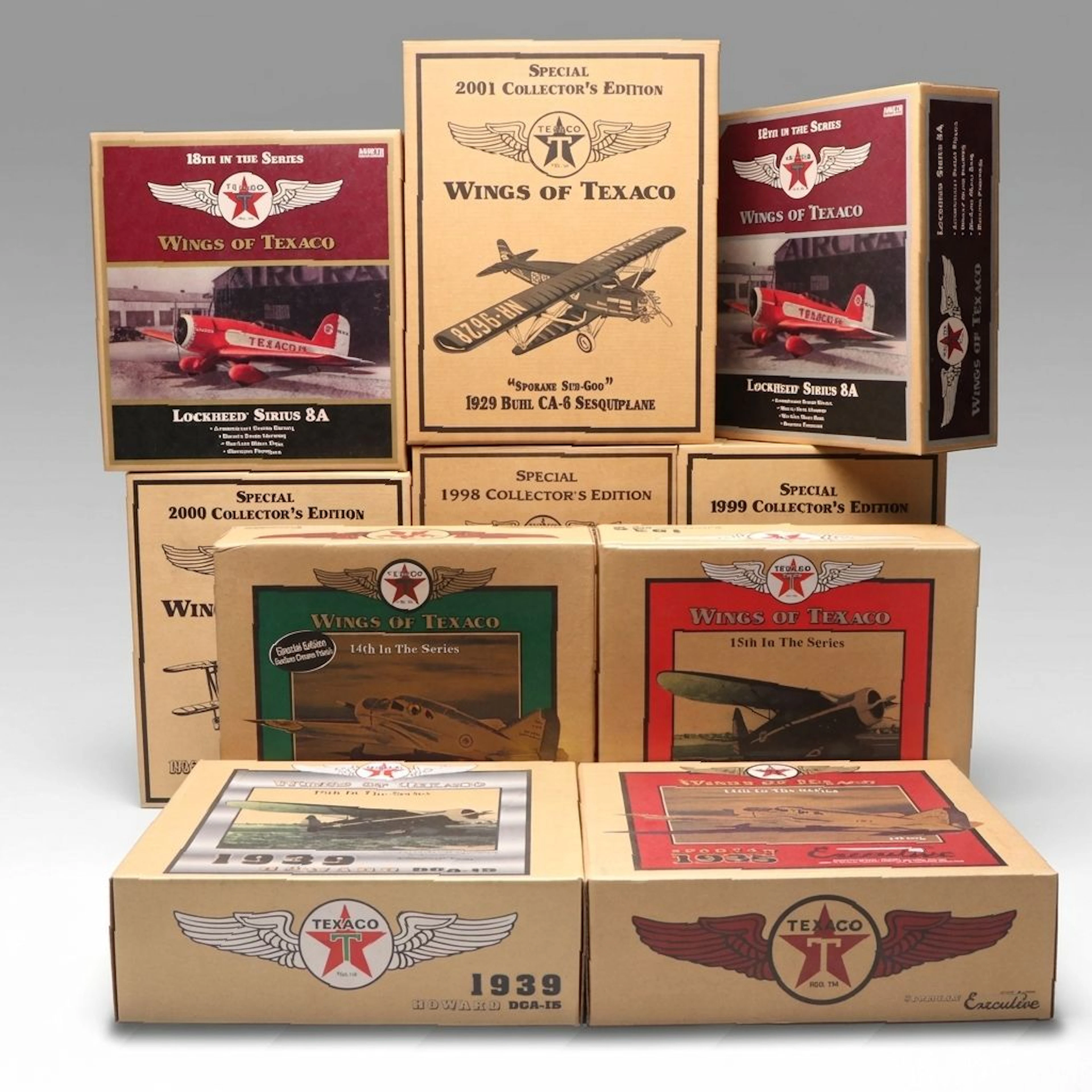 Ertl Wings of Texaco "1939 Howard DGA-15" and More Diecast Metal Replicas