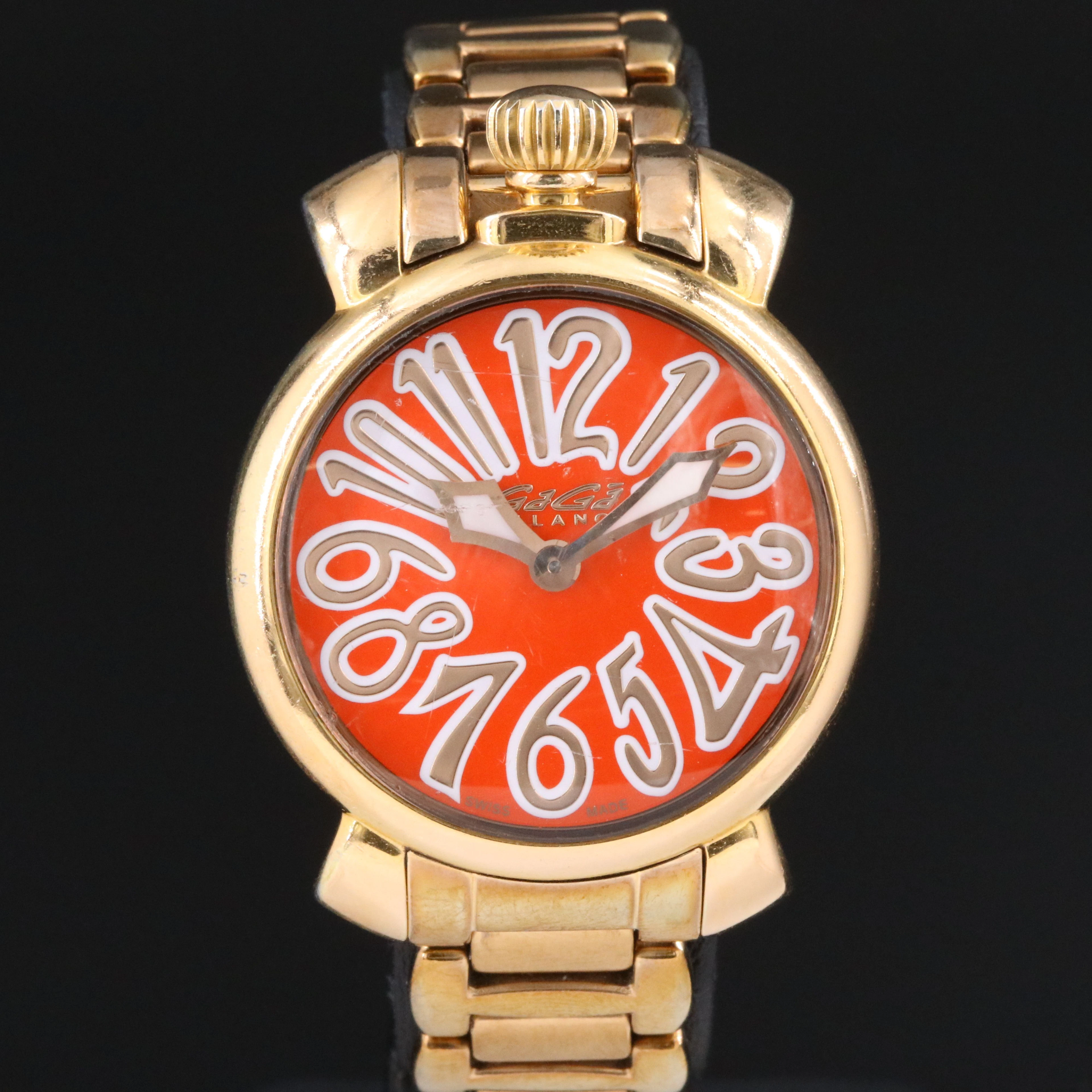Gaga Milano Retro Style Stainless Steel Watch #6021