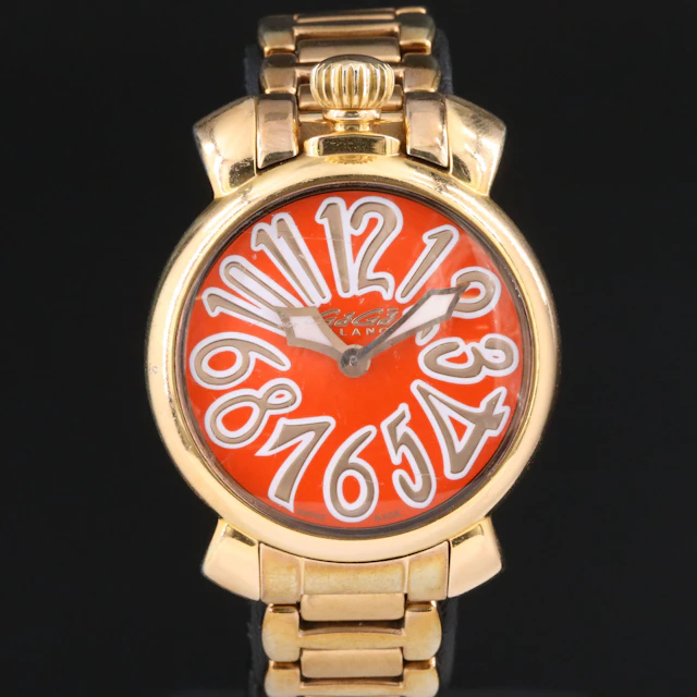 Gaga Milano Retro Style Stainless Steel Watch #6021