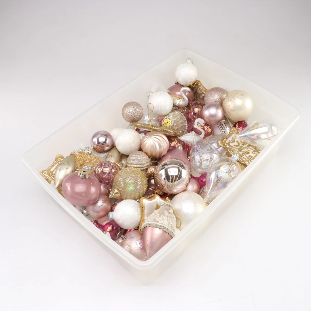 Collection of Glass Ball, Fabric, & Other Ornaments