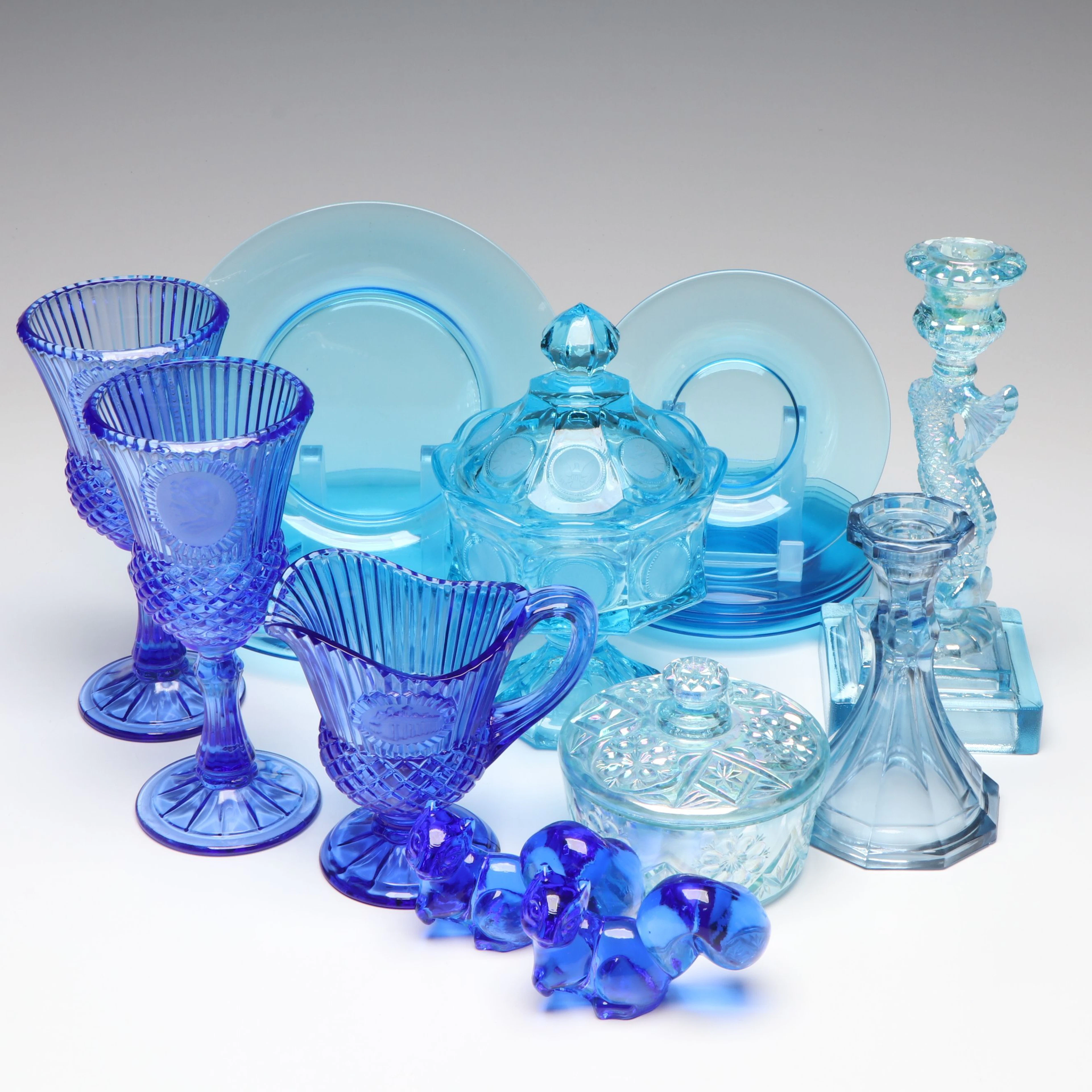 Fostoria George and Martha Washington Goblets, Mt. Vernon Pitcher & More