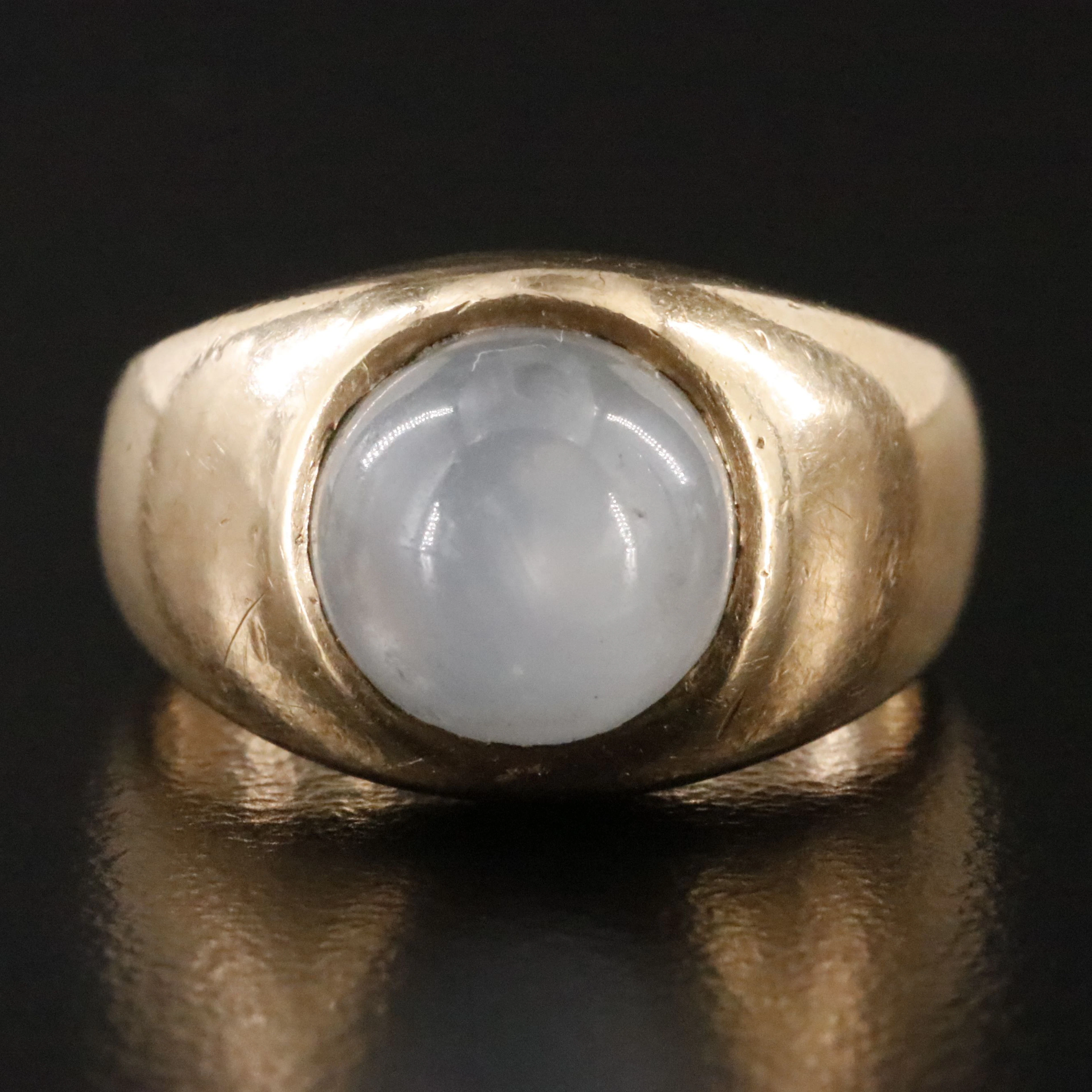 Rosenthal & Kaplan 14K 4.18 CT Star Sapphire Signet Ring