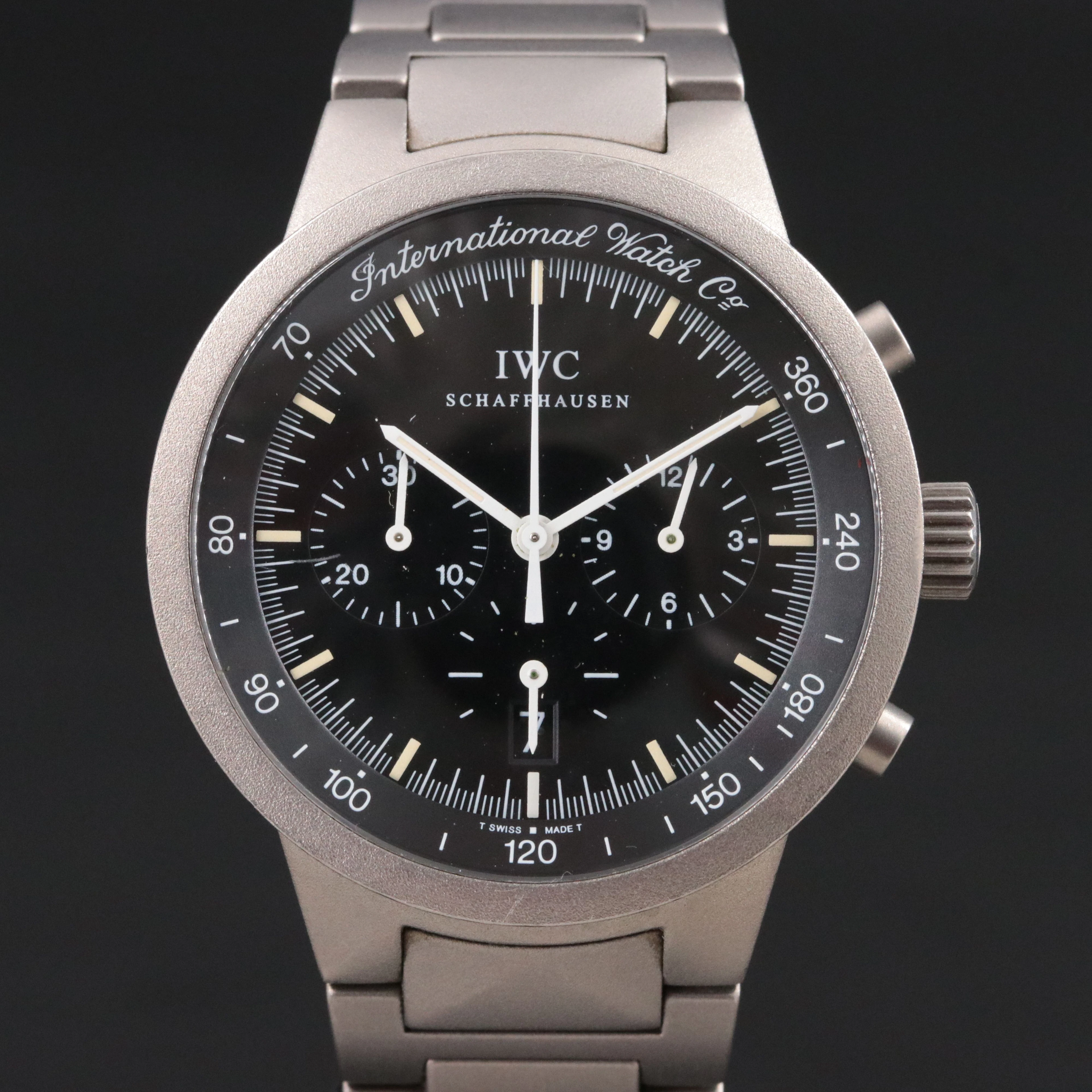 IWC GST Chronograph MecaQuartz Titanium Watch Ref. IW3727-01