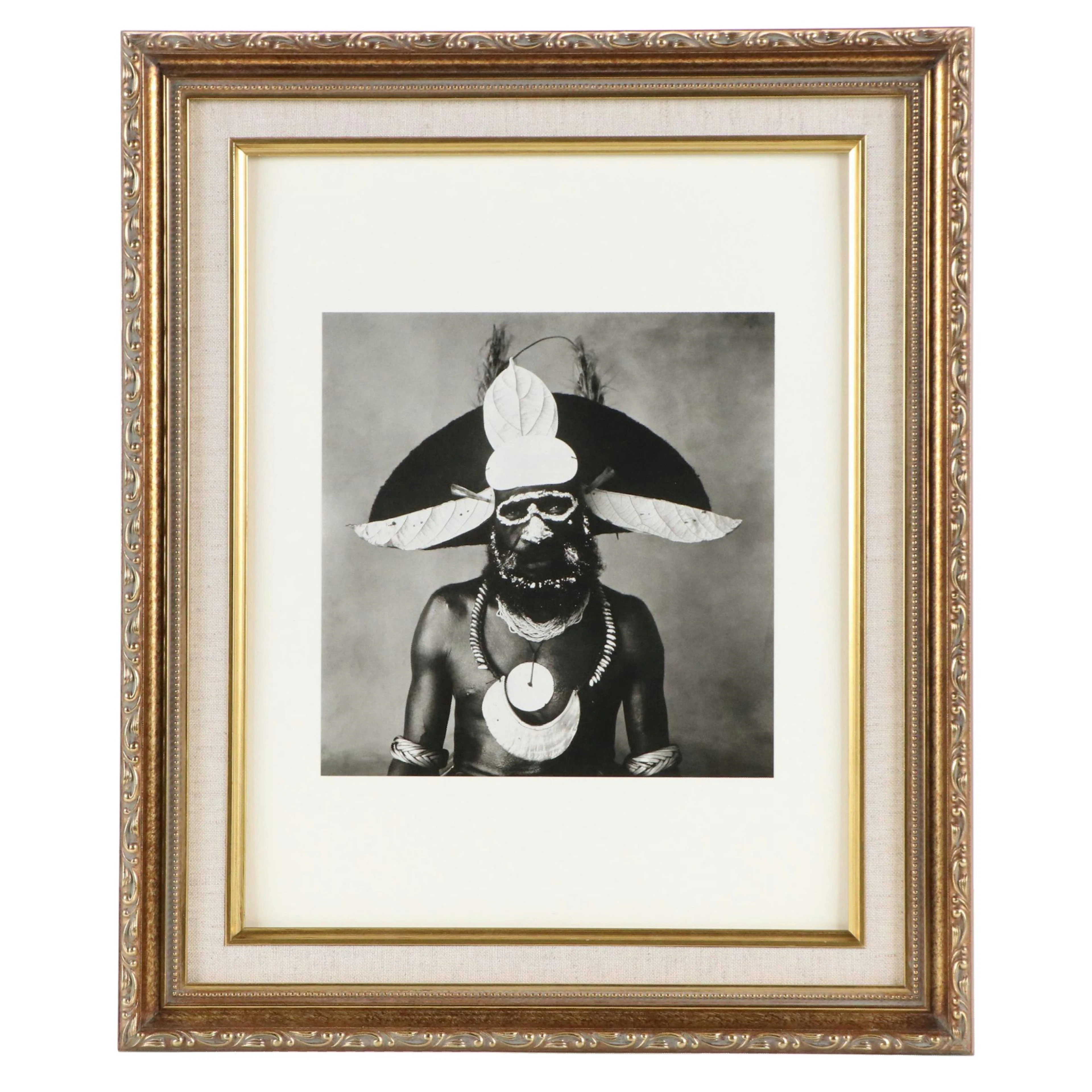 Offset Lithograph After Irving Penn "New Guinea Man with Painted-On Glasses"