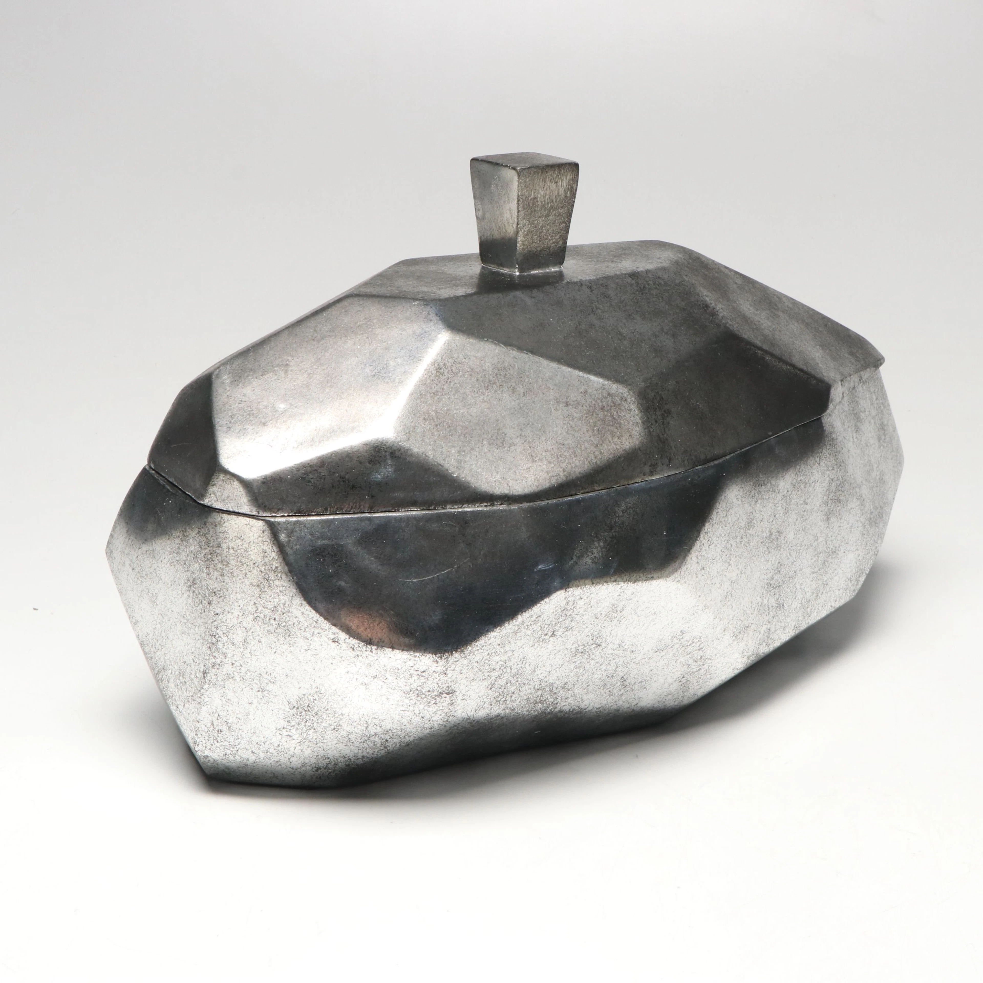 Uttermost "Minta" Silver Tone Abstract Box