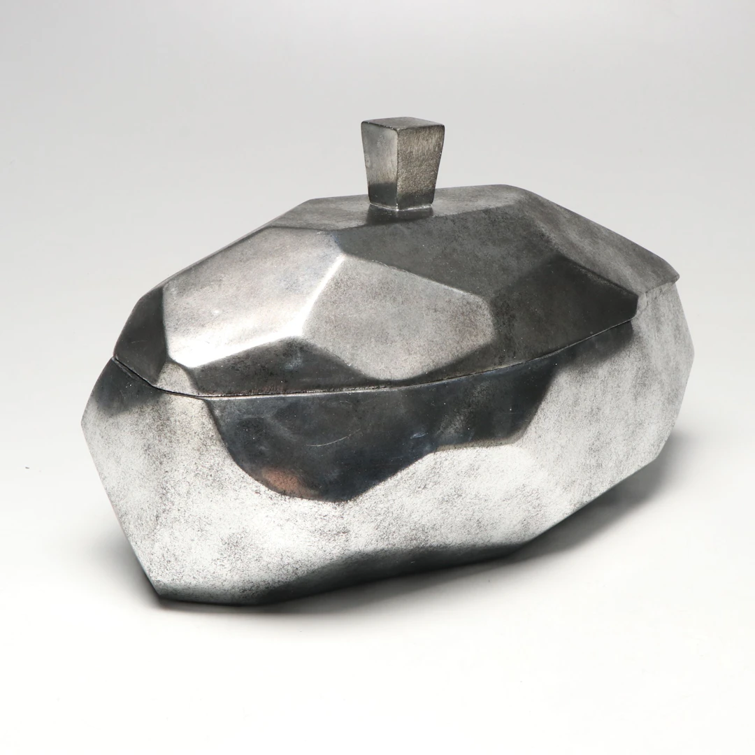 Uttermost "Minta" Silver Tone Abstract Box