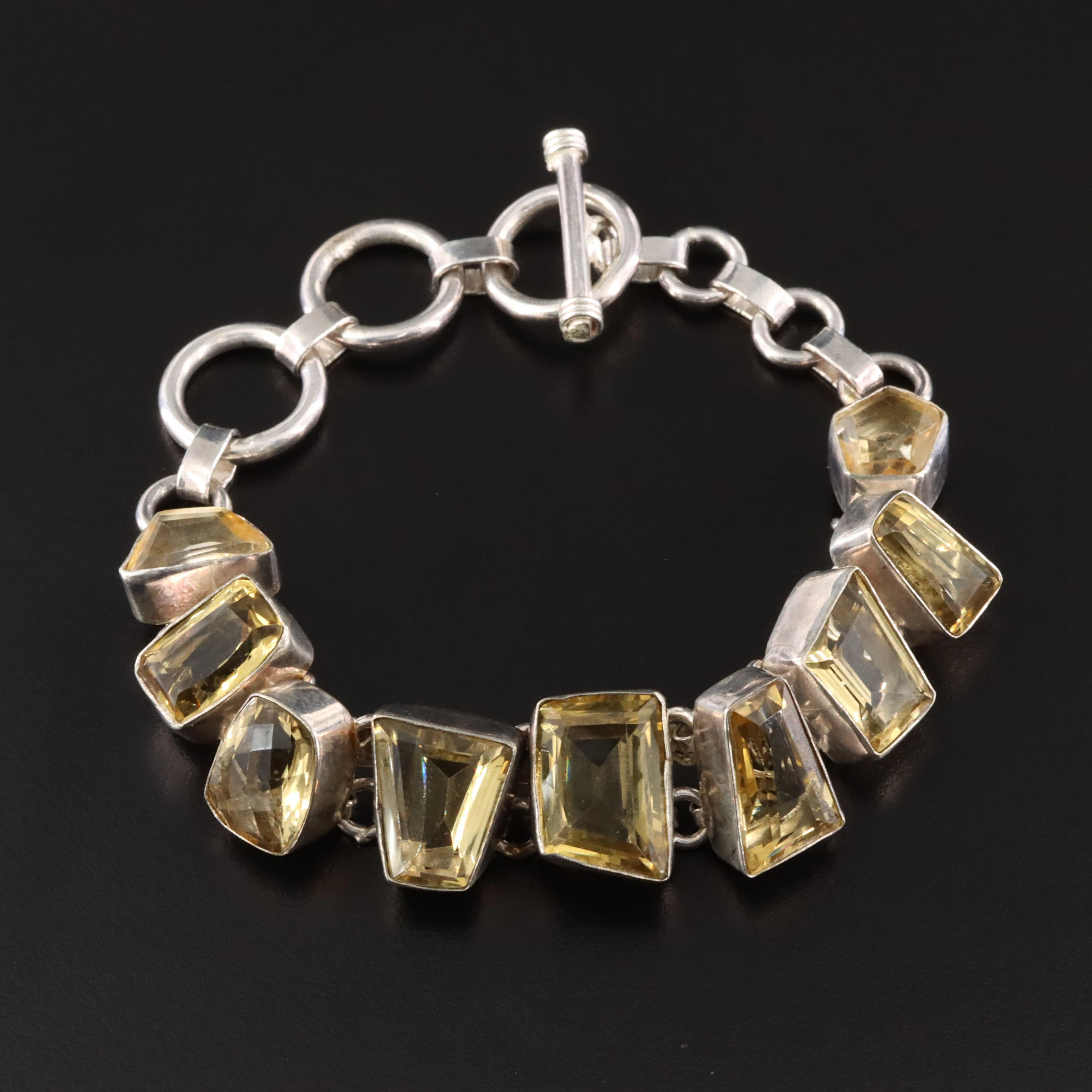 Sterling Citrine Bracelet