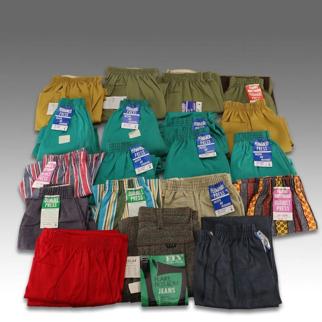 Vintage Deadstock Children's Ely and Other Flared Pants in Cotton Blend