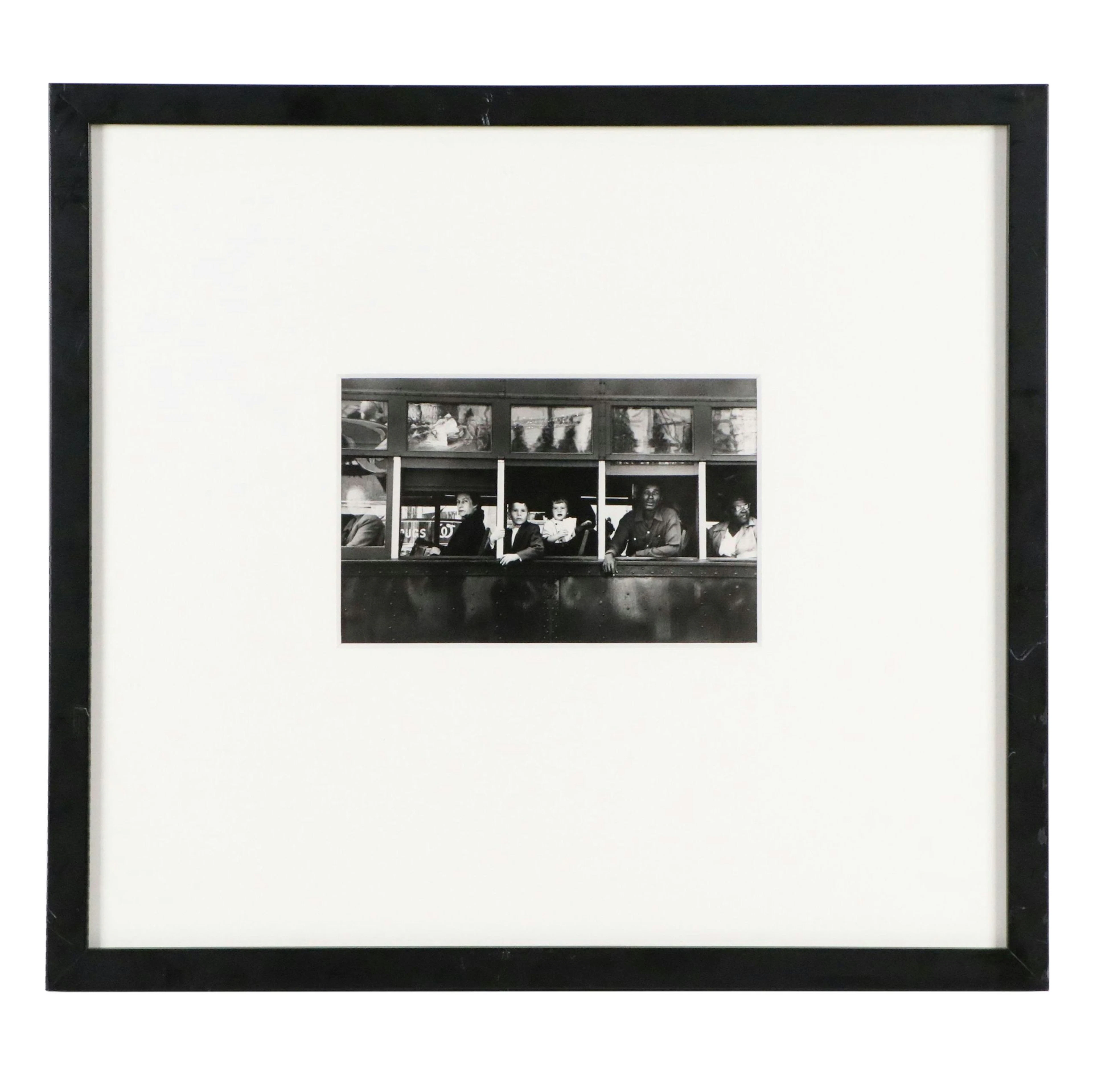 Robert Frank Black and White Photograph "Trolley, New Orleans"
