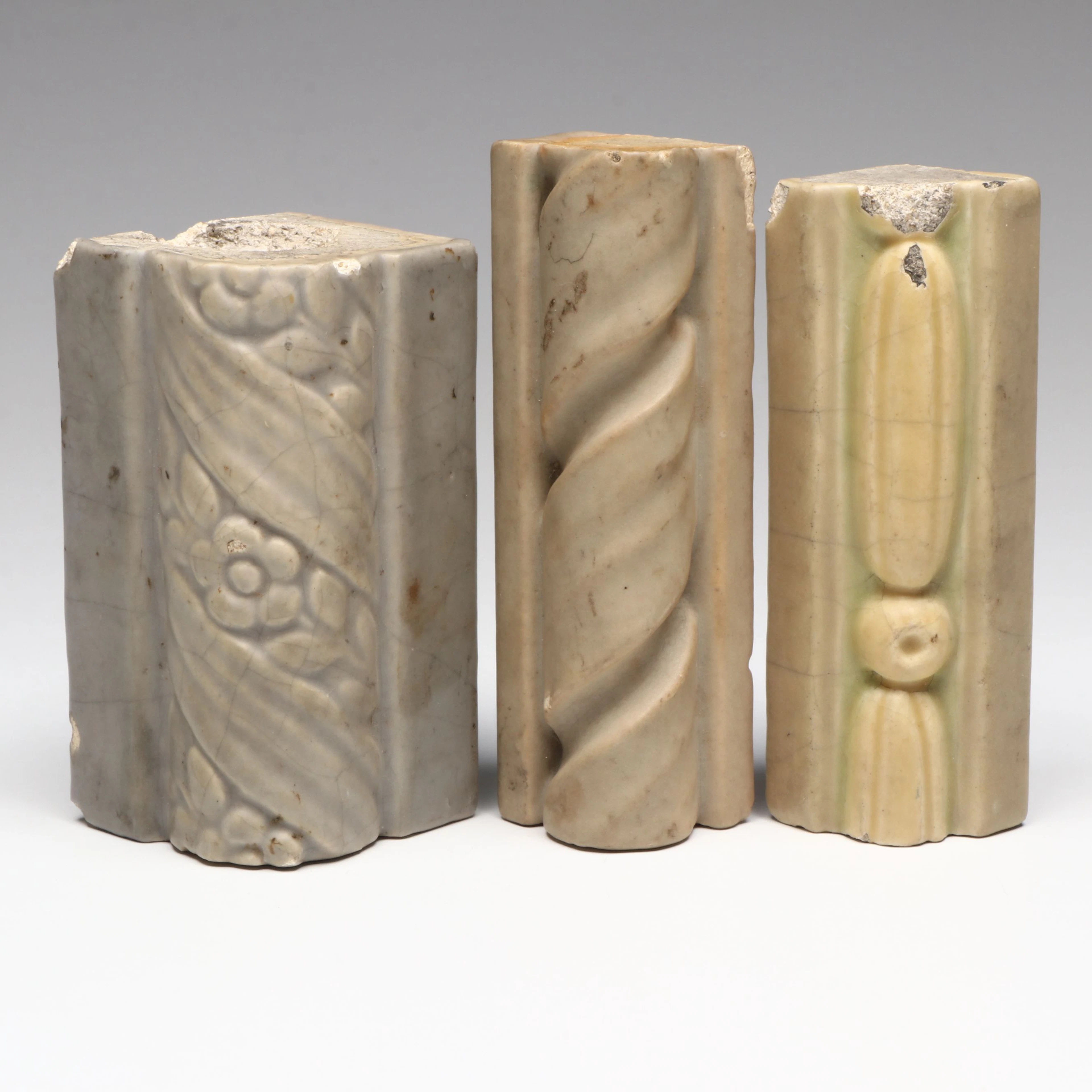Rookwood Pottery Fireplace Rope Liners