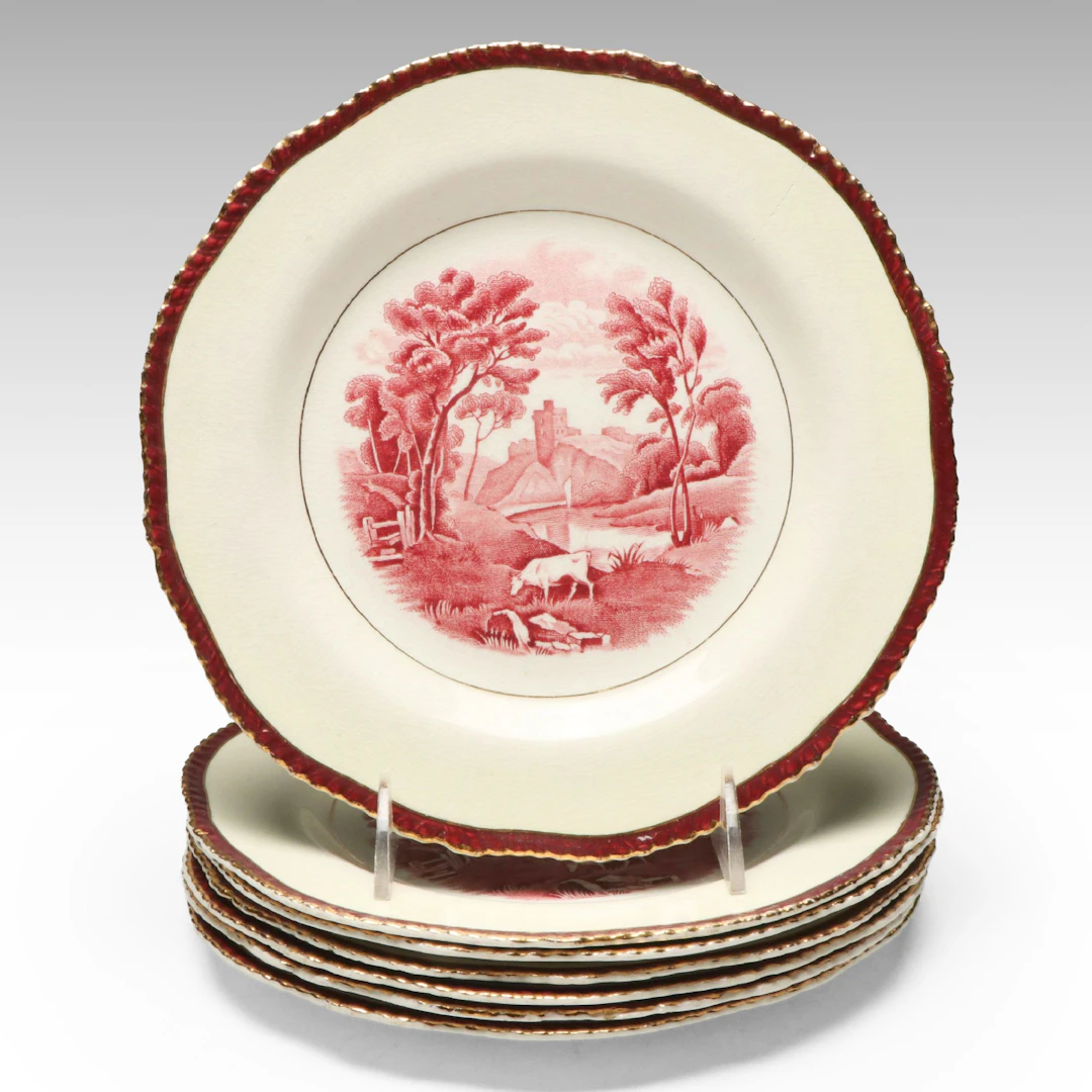 Wood & Sons "The Grenville" Plates, Late 19th to Early 20th Century