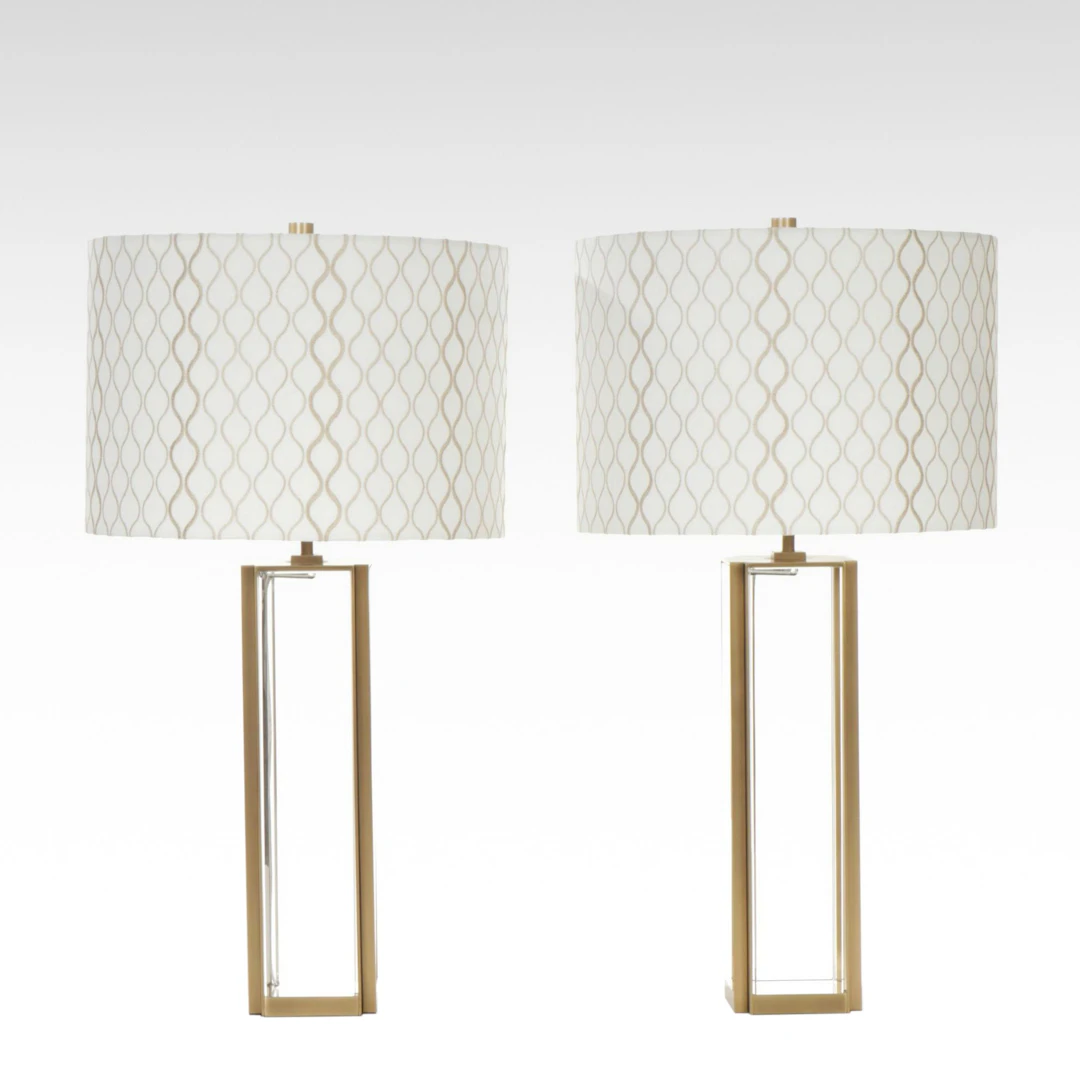 Restoration Hardware "Robeson" Dimmable Table Lamps
