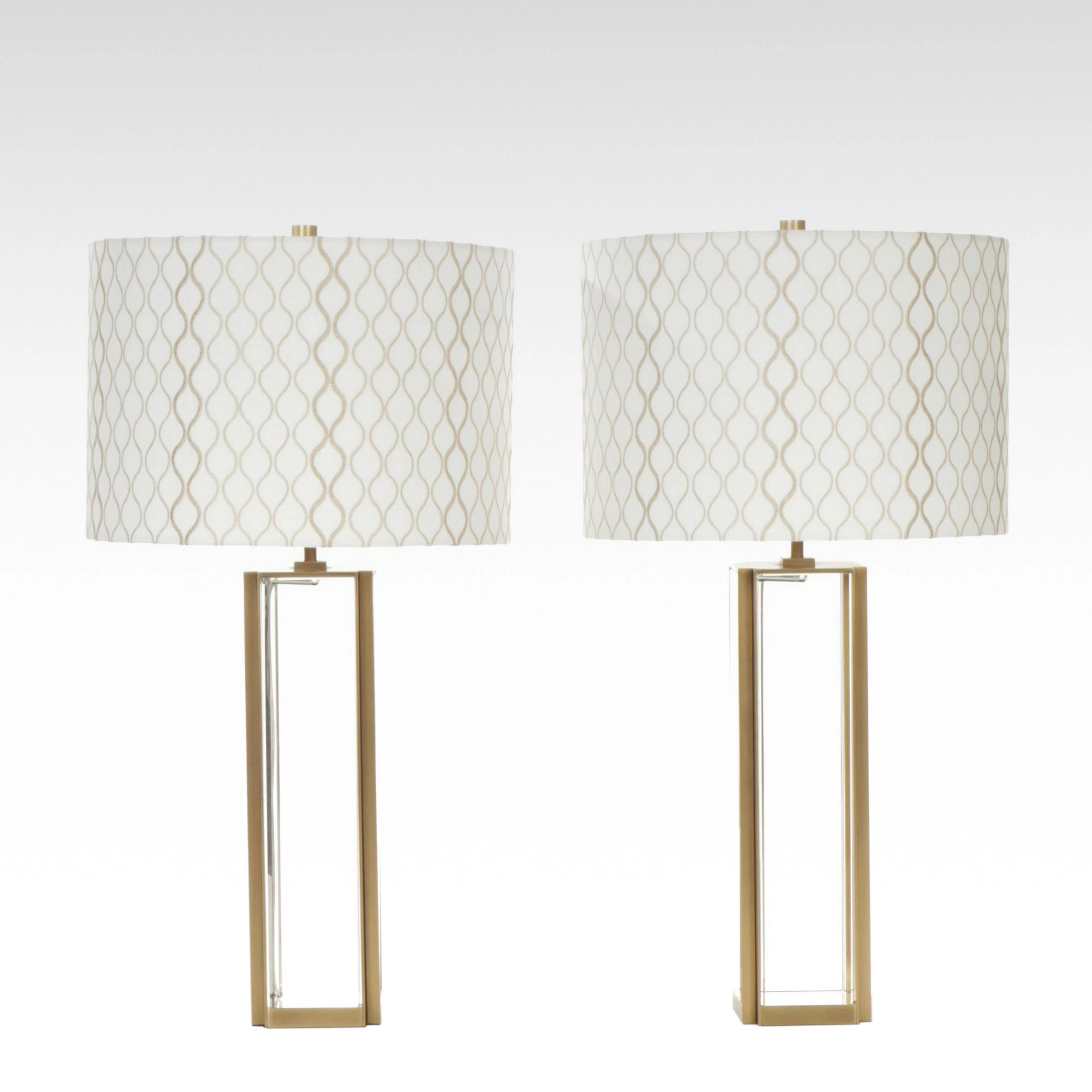 Restoration Hardware "Robeson" Dimmable Table Lamps