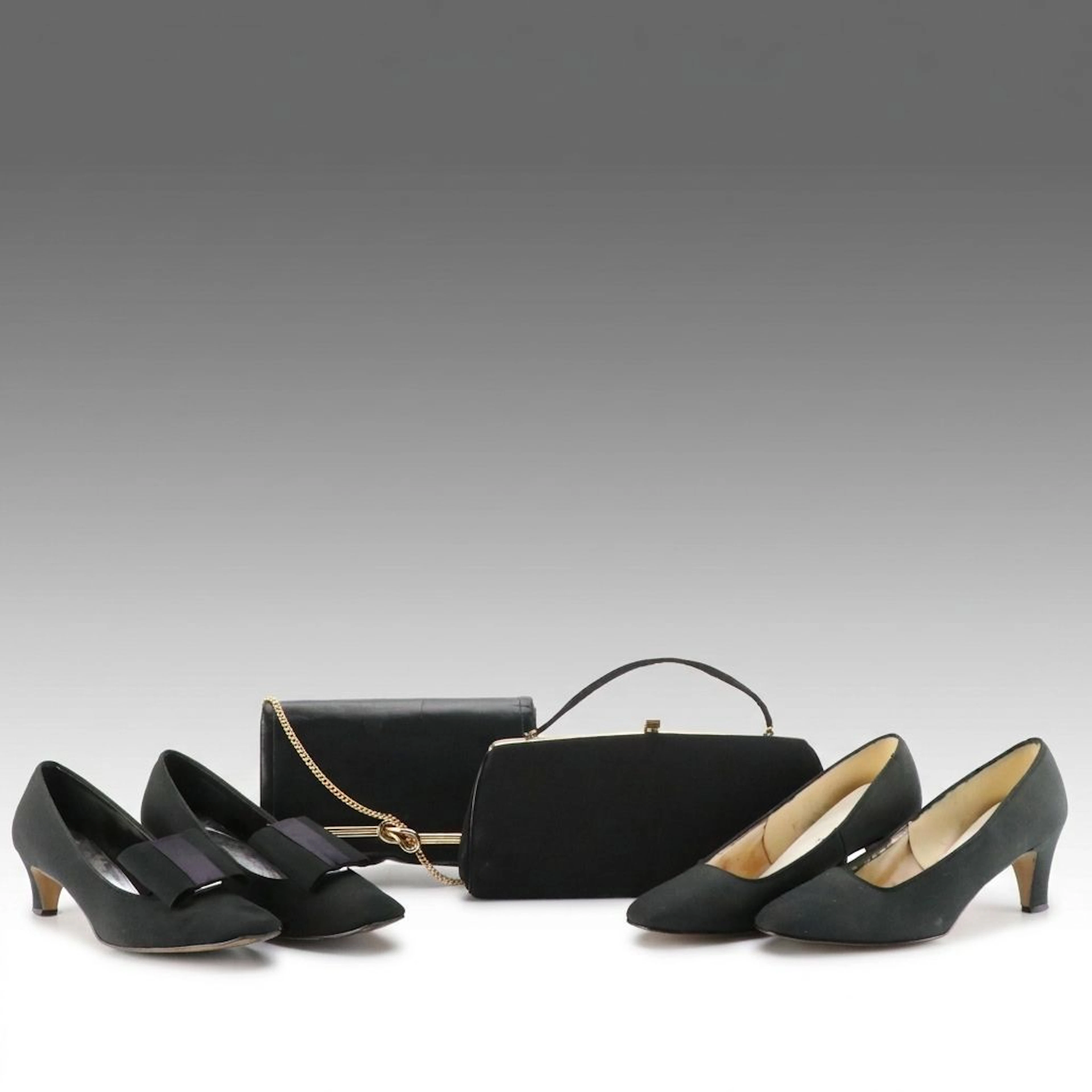 Harry Levine and Susan Gail Evening Bags with Imperial and Encanto Pumps