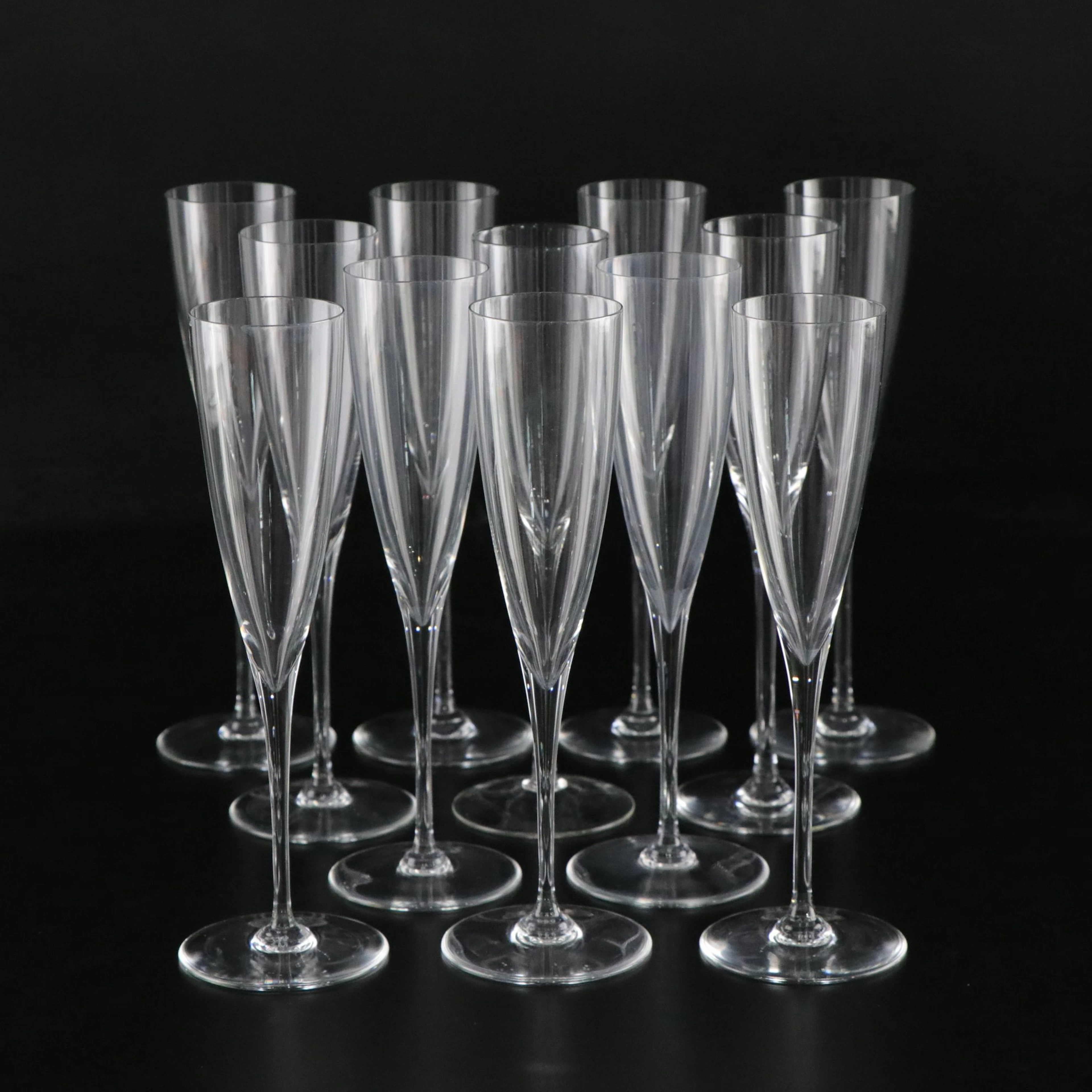 Baccarat "Dom Pérignon" Crystal Champagne Flutes