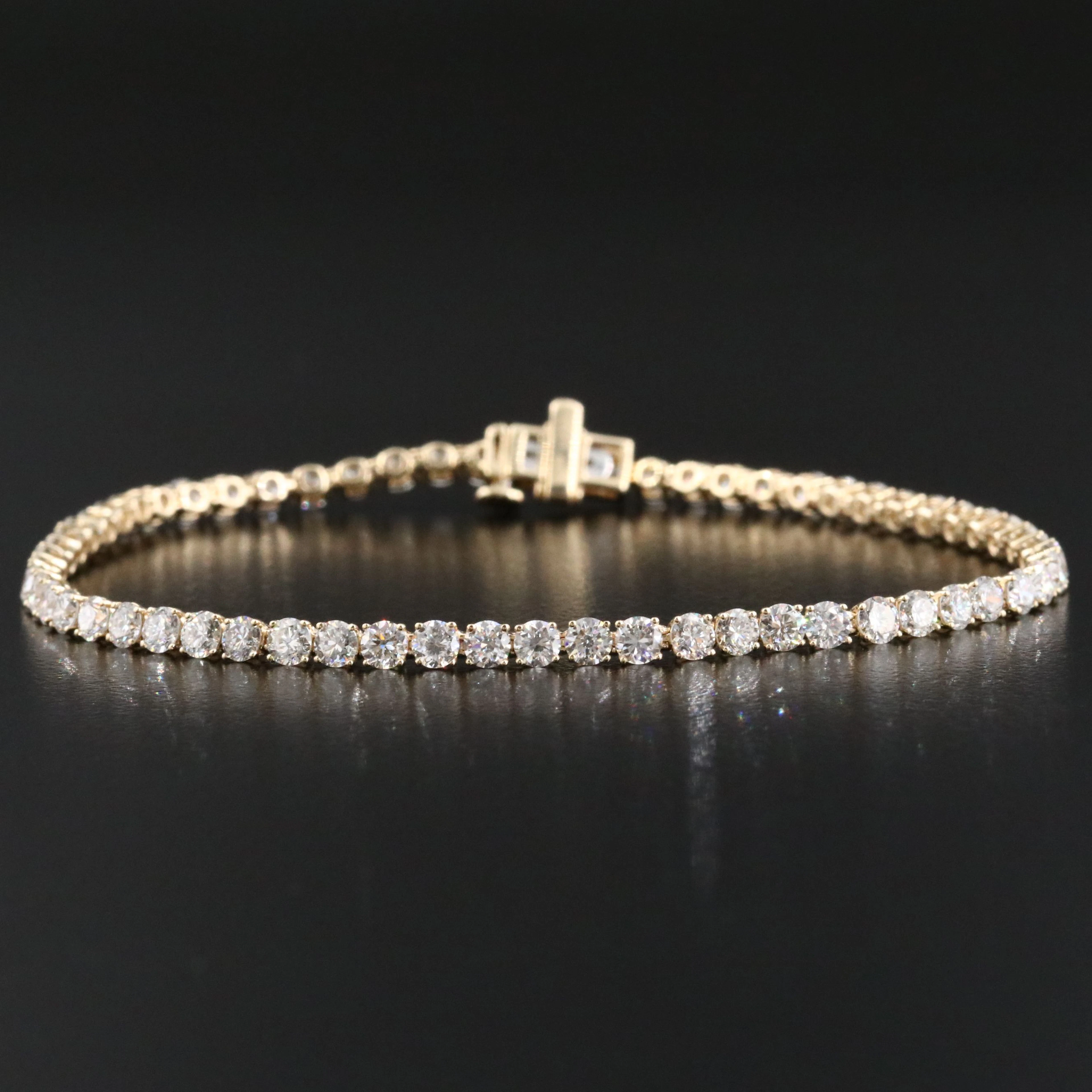 14K 5.24 CTW Lab Grown Diamond Line Bracelet
