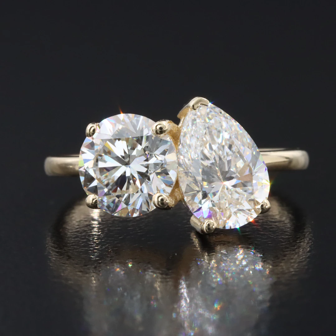 14K 3.10 CTW Lab Grown Diamond Ring with IGI Reports