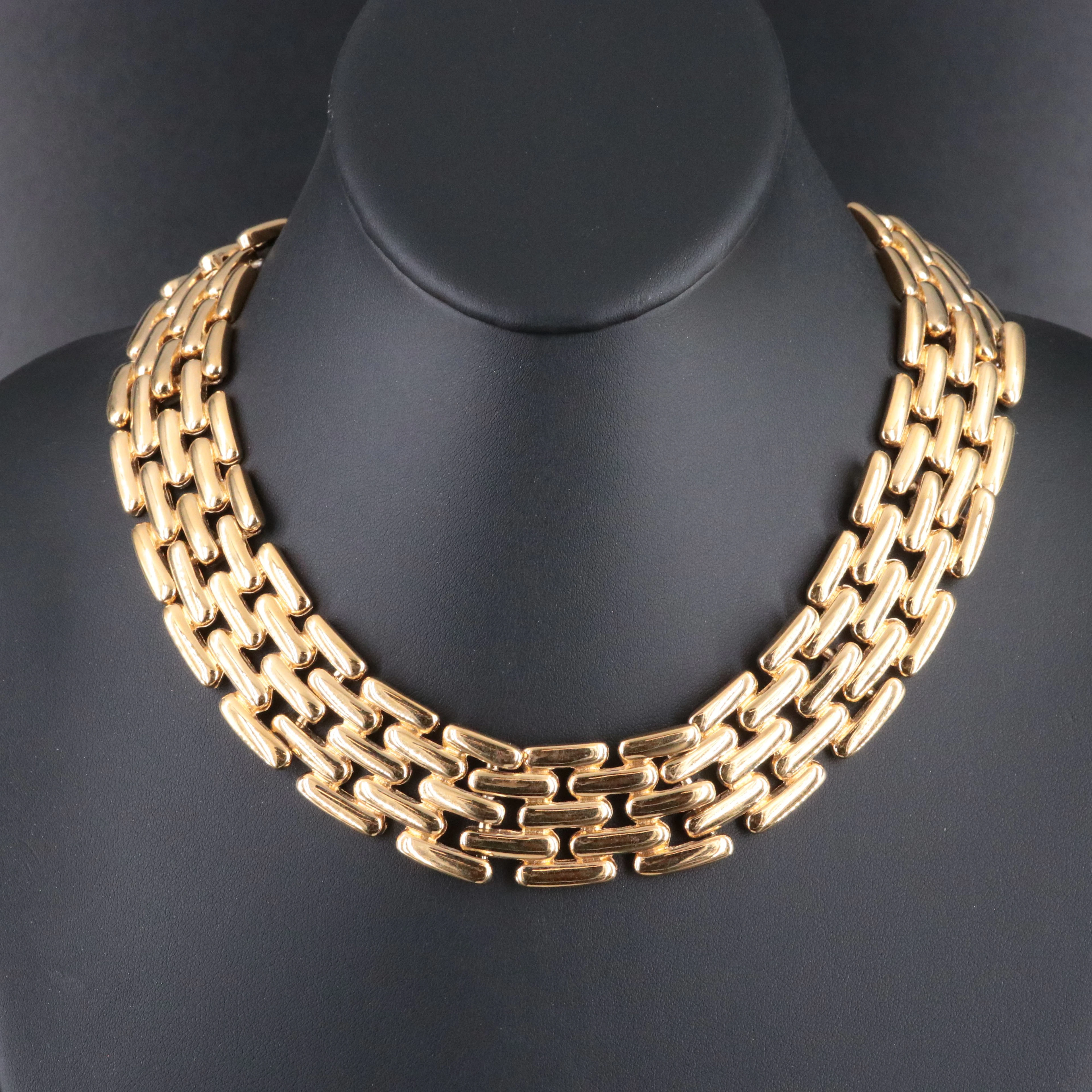 Givenchy Panther Link Choker Necklace