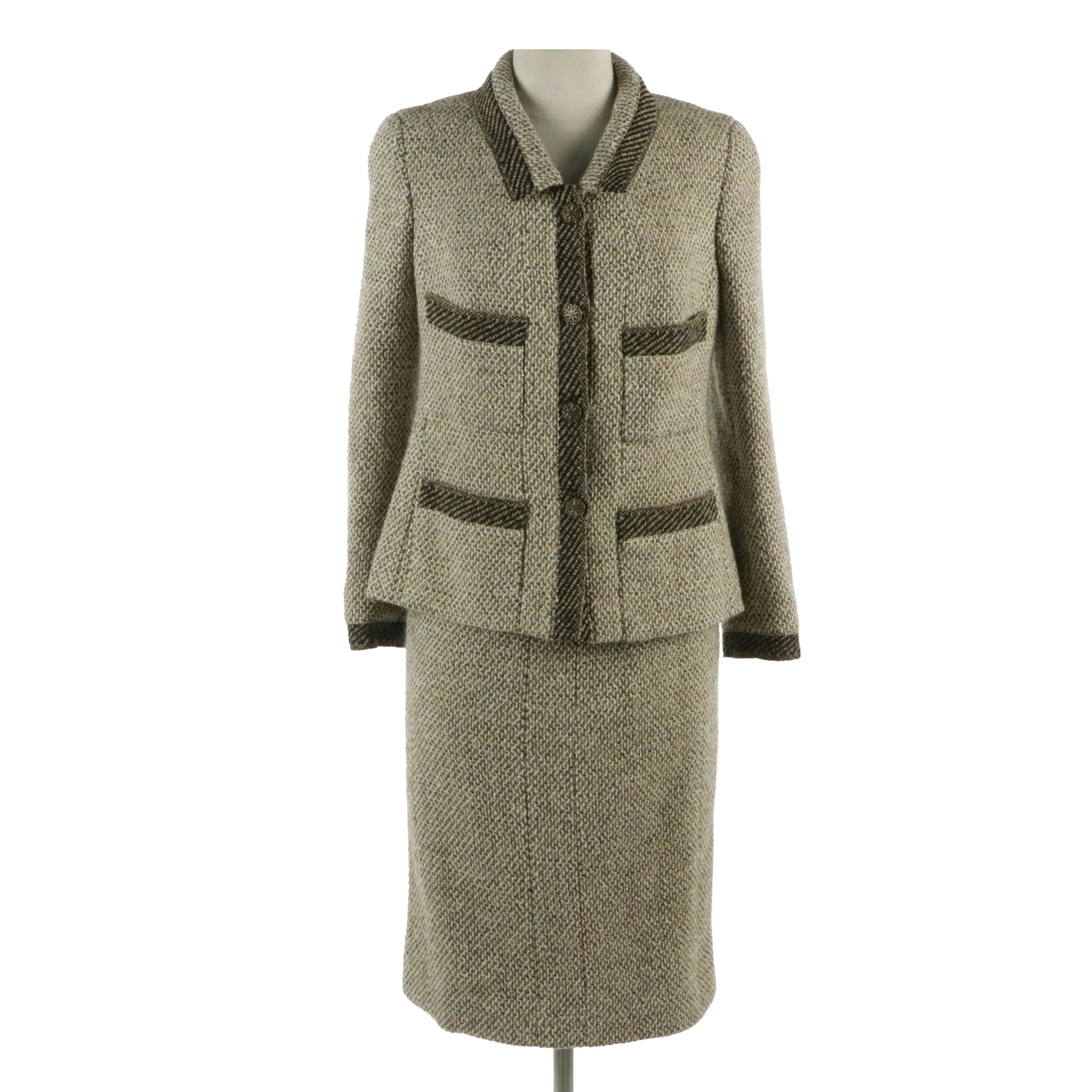 Chanel Boutique Tweed Skirt Suit in Wool Blend