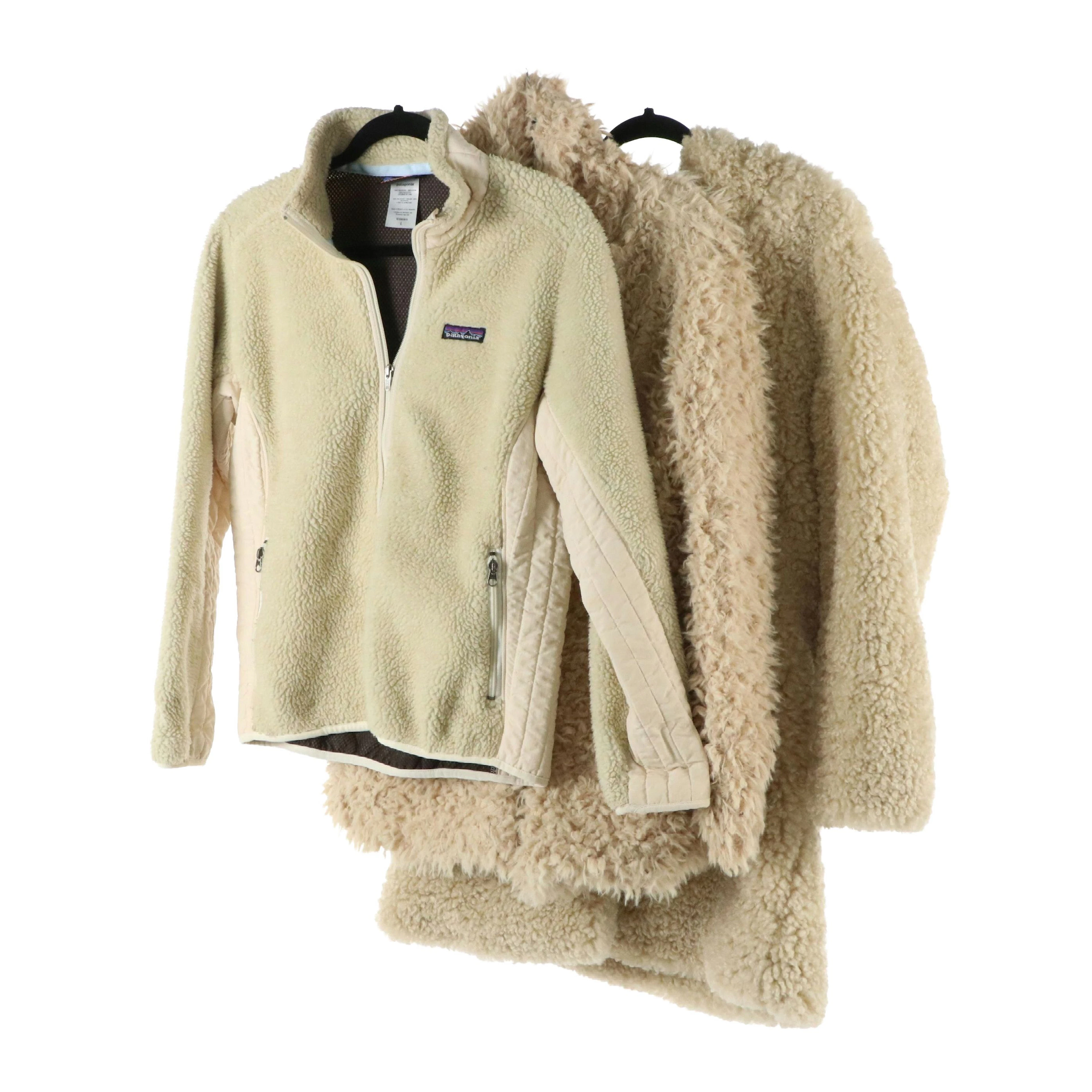 Patagonia Retro-X Zip Jacket W/ Rachel Zoe and Supply + Thread Faux Fur Jackets