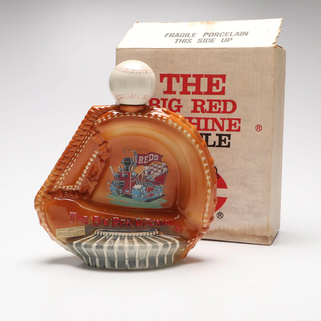 Hoffman Distilling Co. Cincinnati Reds "The Big Red Machine" Ceramic Decanter