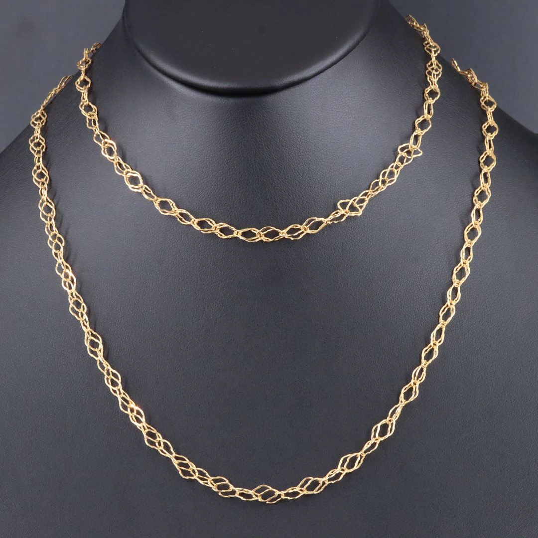 14K Fancy Link Necklace