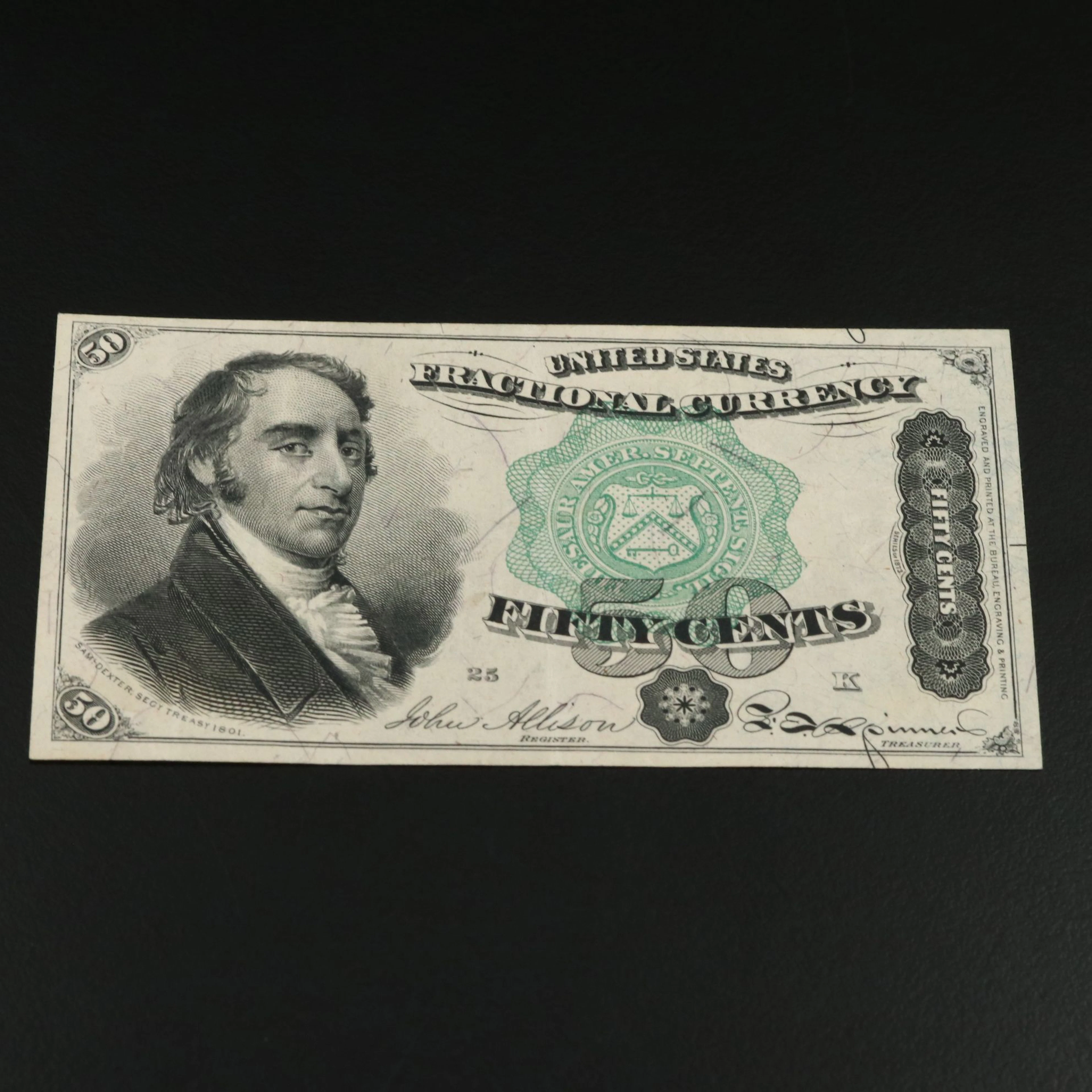 Fourth Issue U.S. Fractional Currency Note