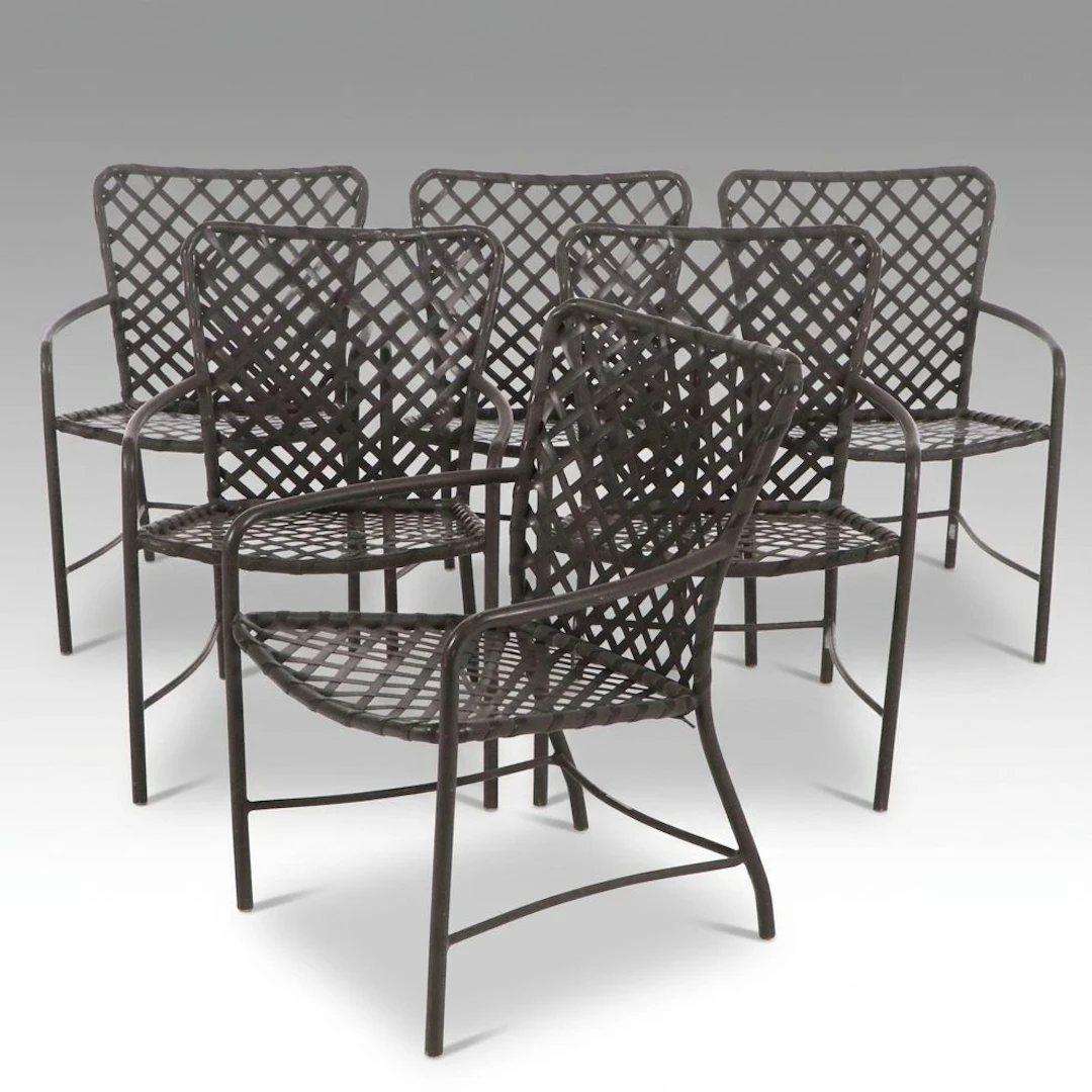 Brown Jordan "Tamiami" Patio Chairs, Set of Six