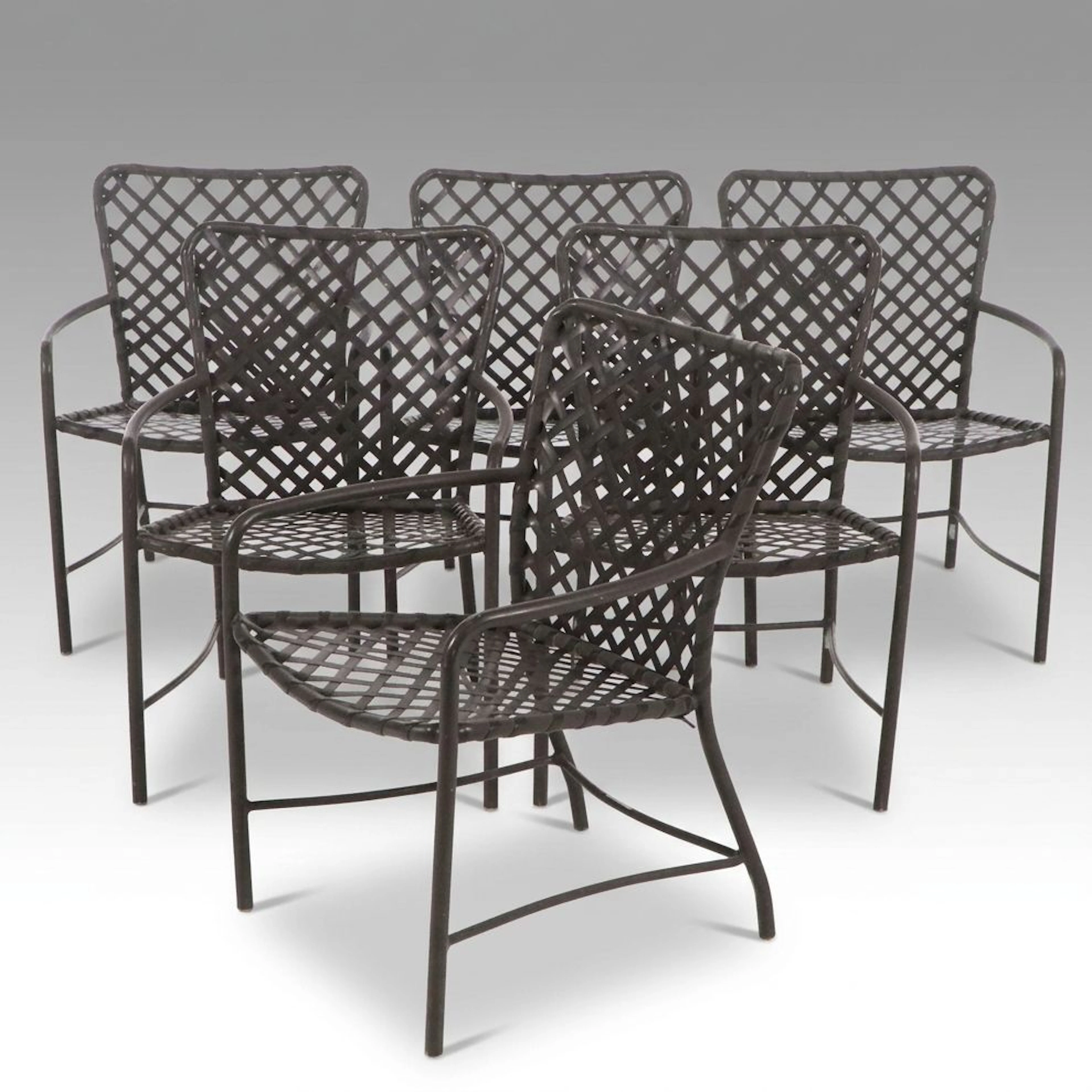 Brown Jordan "Tamiami" Patio Chairs, Set of Six
