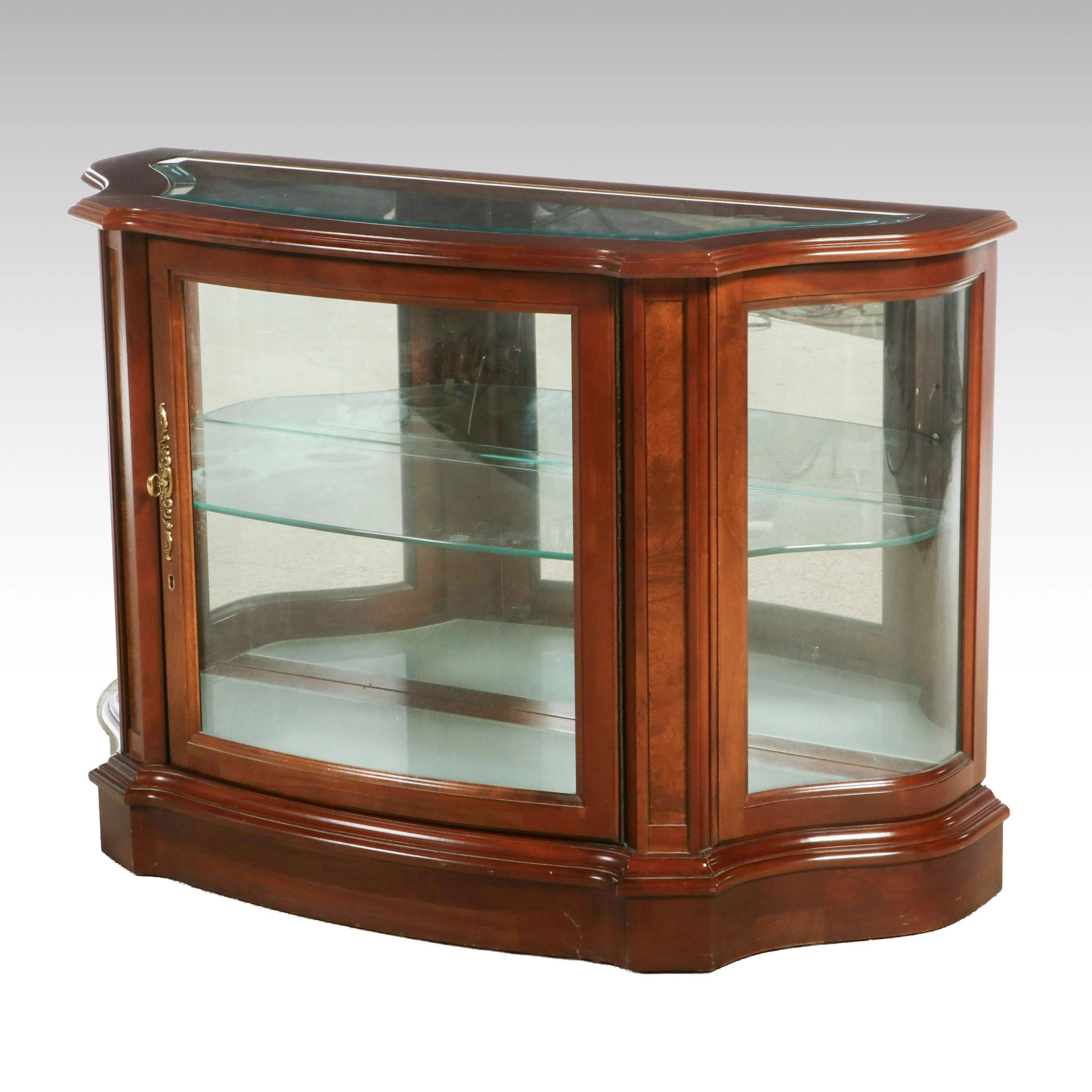 Jasper Cabinet Company Curio Console Cabinet, Late 20th Century