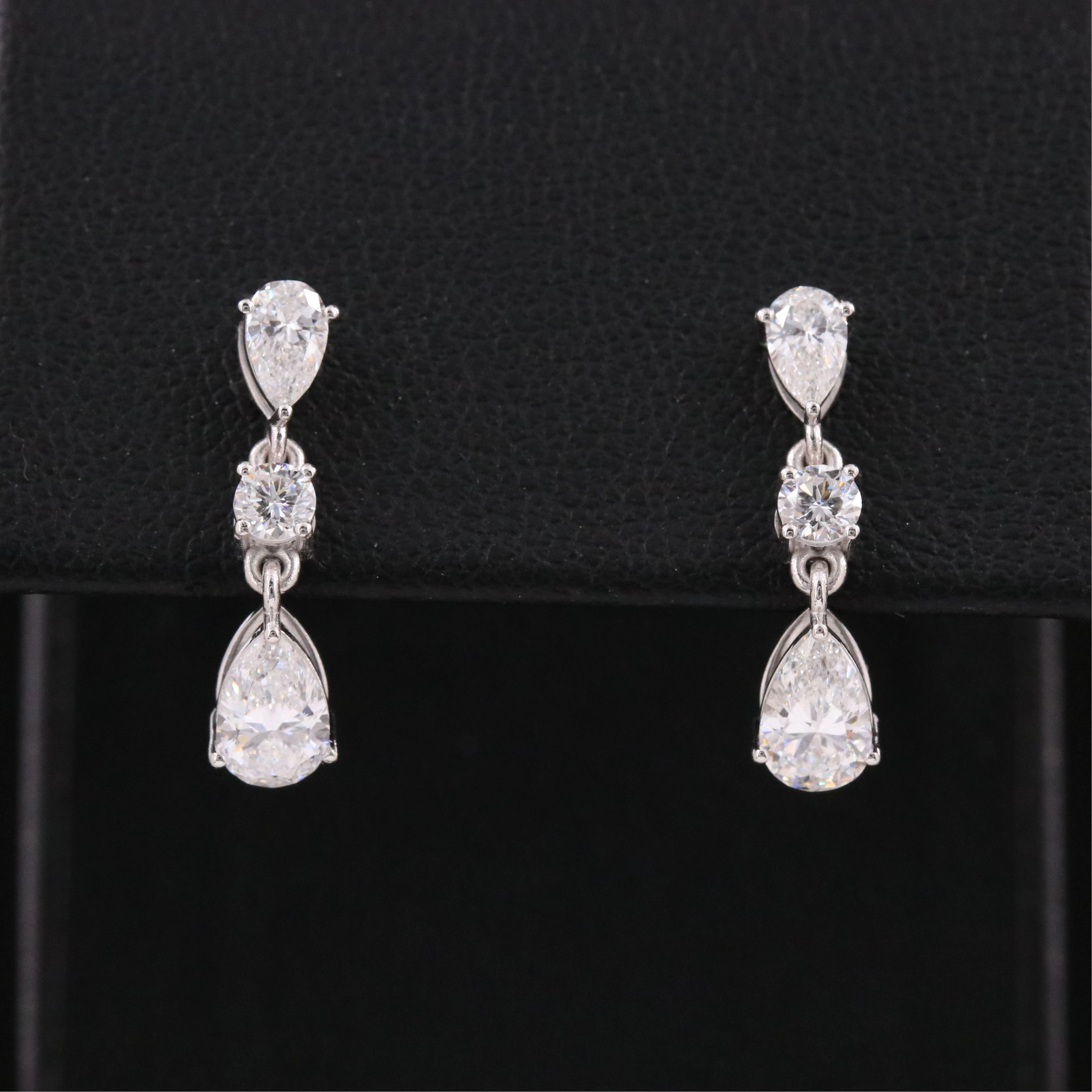 14K 1.36 CTW Lab Grown Diamond Earrings