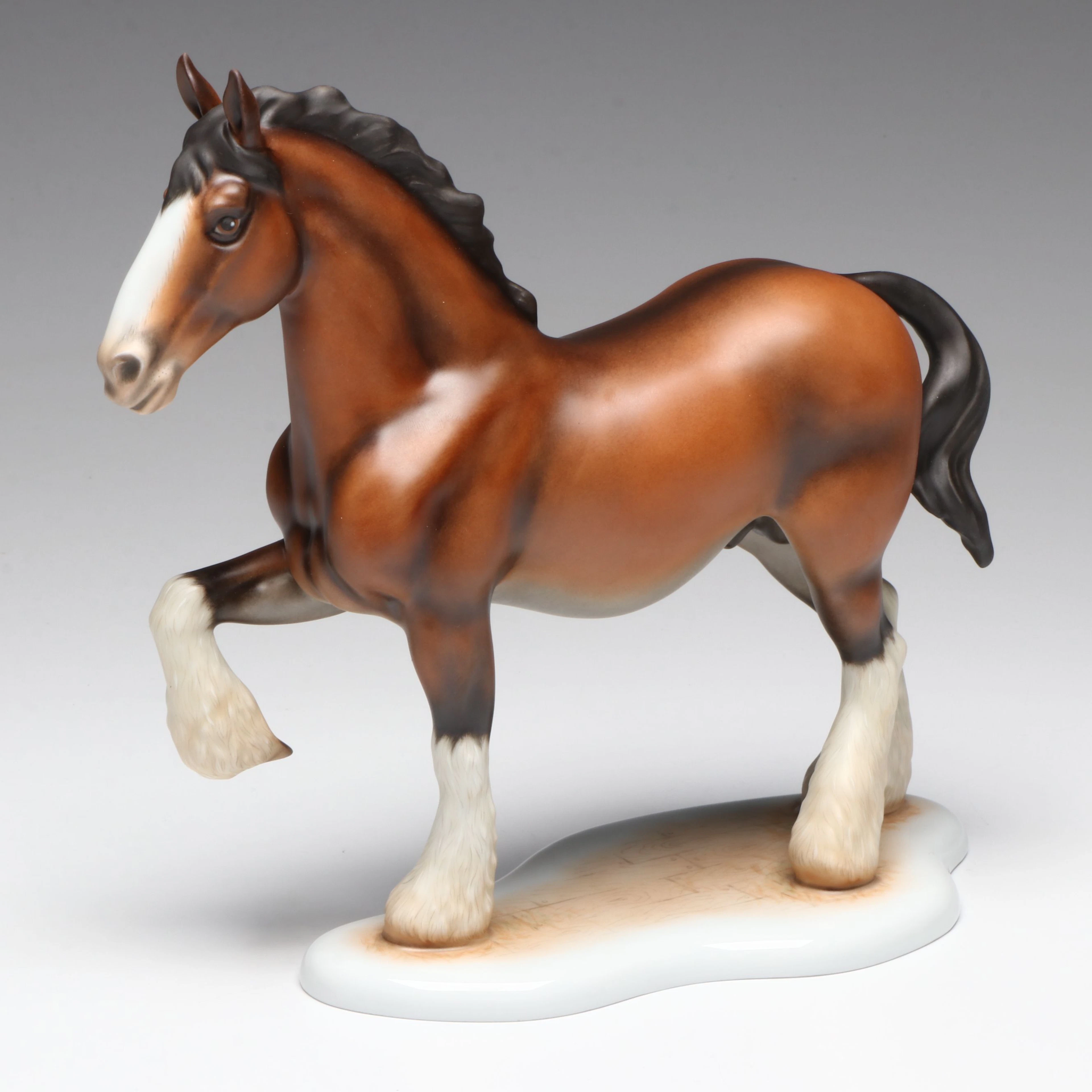 Herend "Clydesdale" Porcelain Figurine