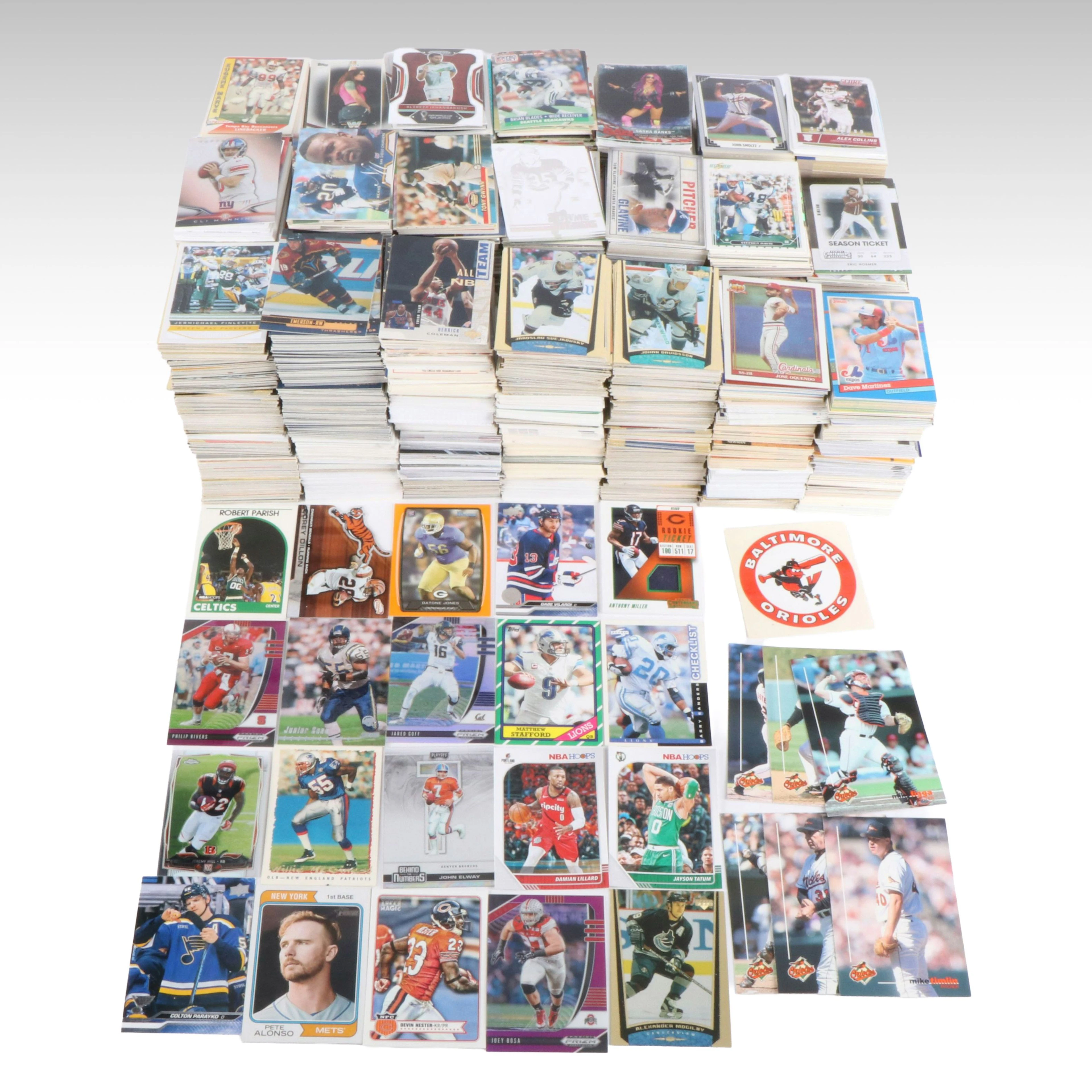 Bowman with Other Sports Cards Featuring Rookies, Inserts, and More