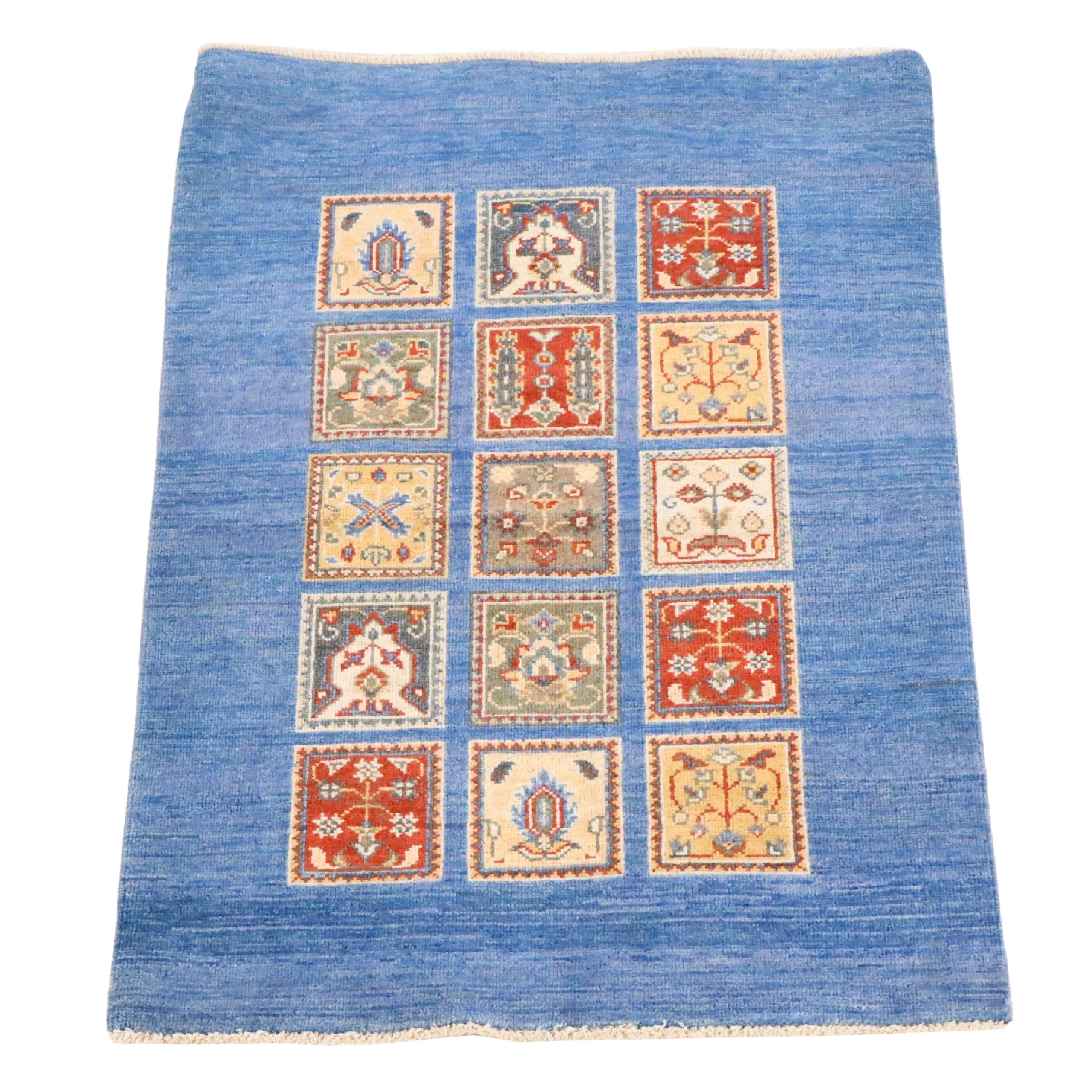 2'9 x 4'1 Hand-Knotted Afghan Kazak Accent Rug