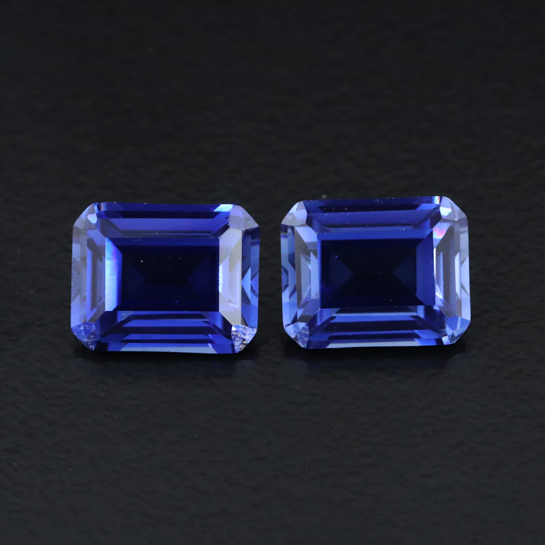 Loose 8.82 CTW Lab Grown Sapphire Pair