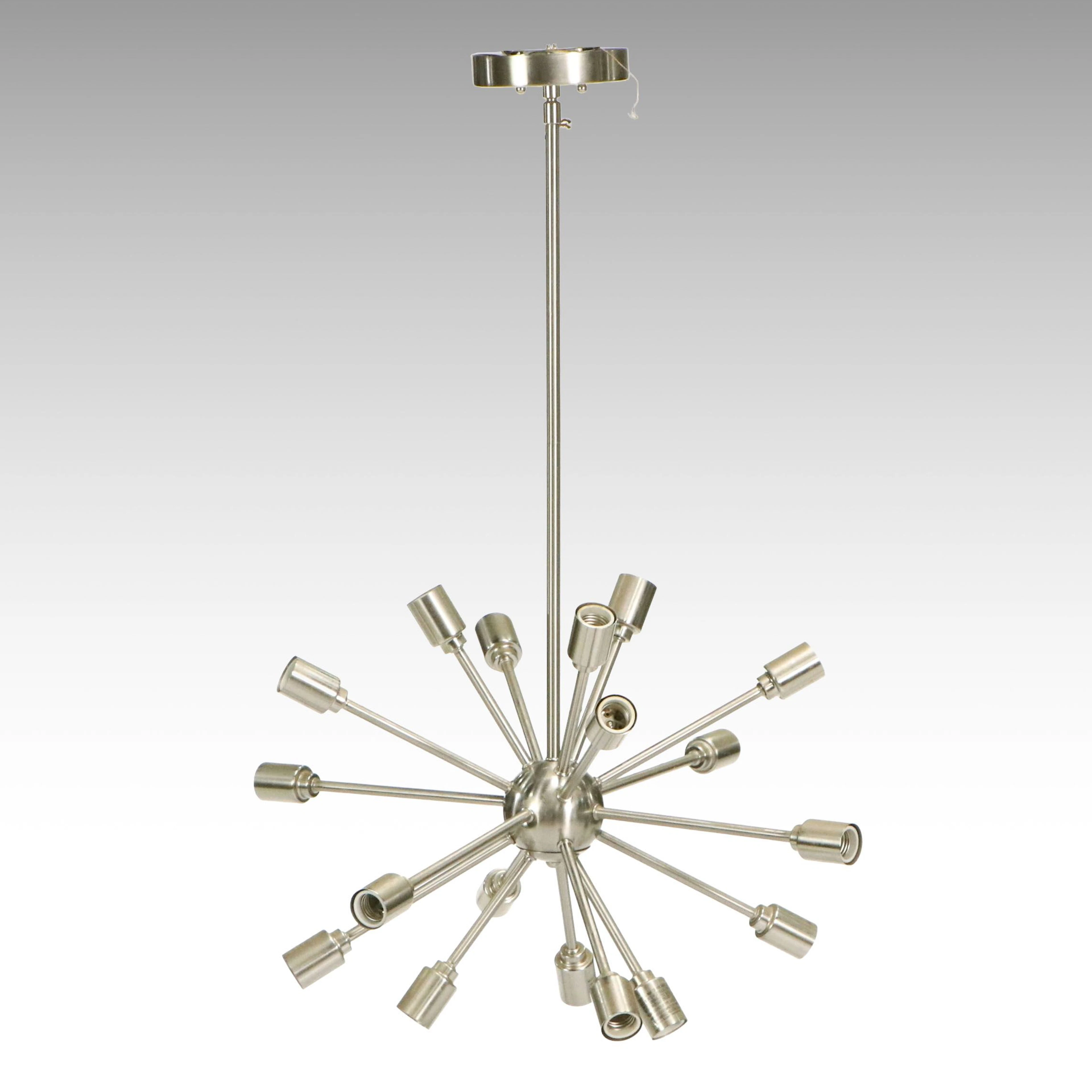 Mid Century Modern Sputnik Style 18-Arm Chandelier, 21st Century