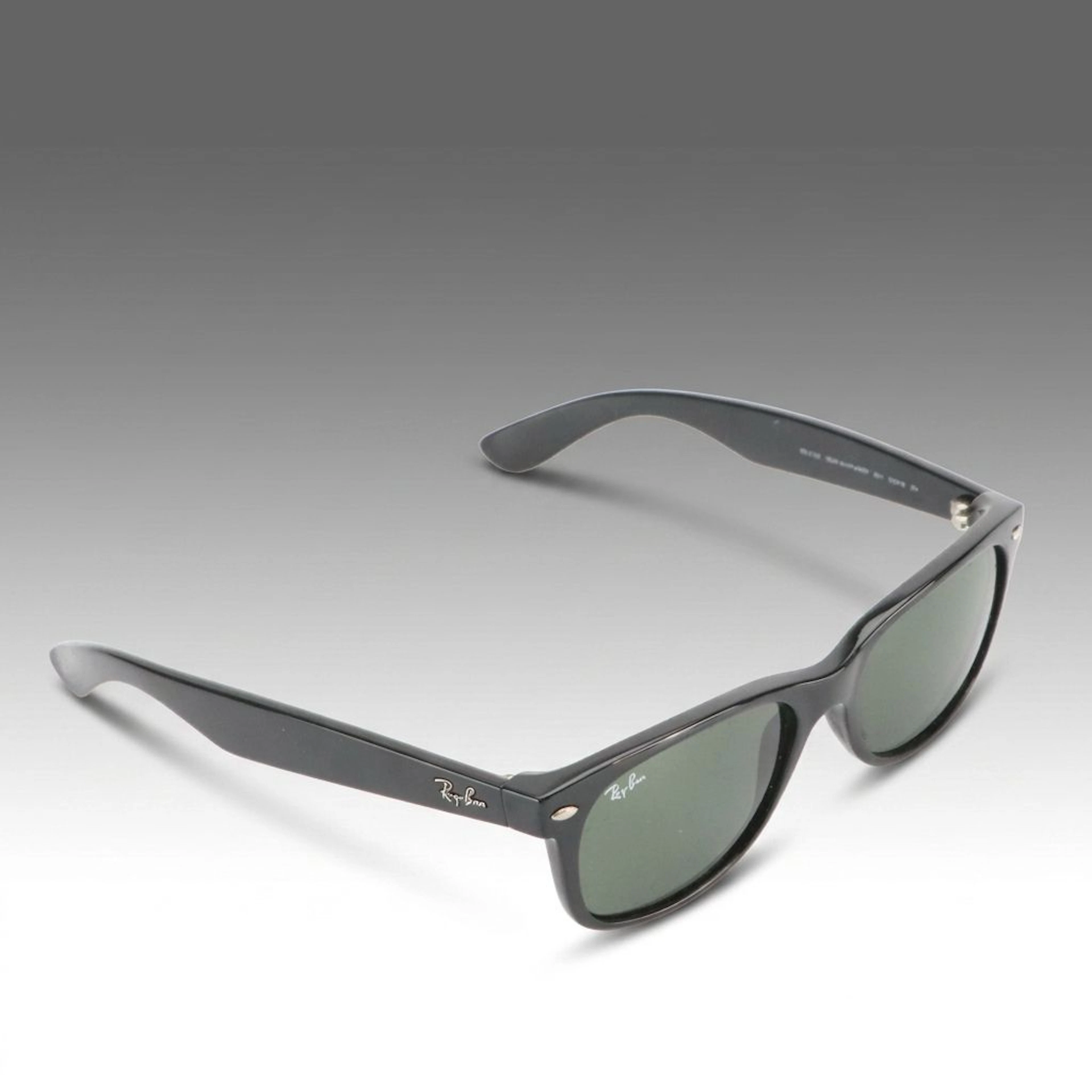 Ray-Ban RB2132 New Wayfarer 901 Black Square Sunglasses with Case