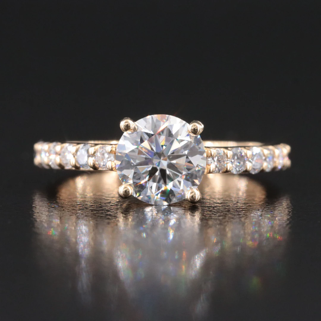 14K 1.80 CTW Lab Grown Diamond Ring with IGI Report