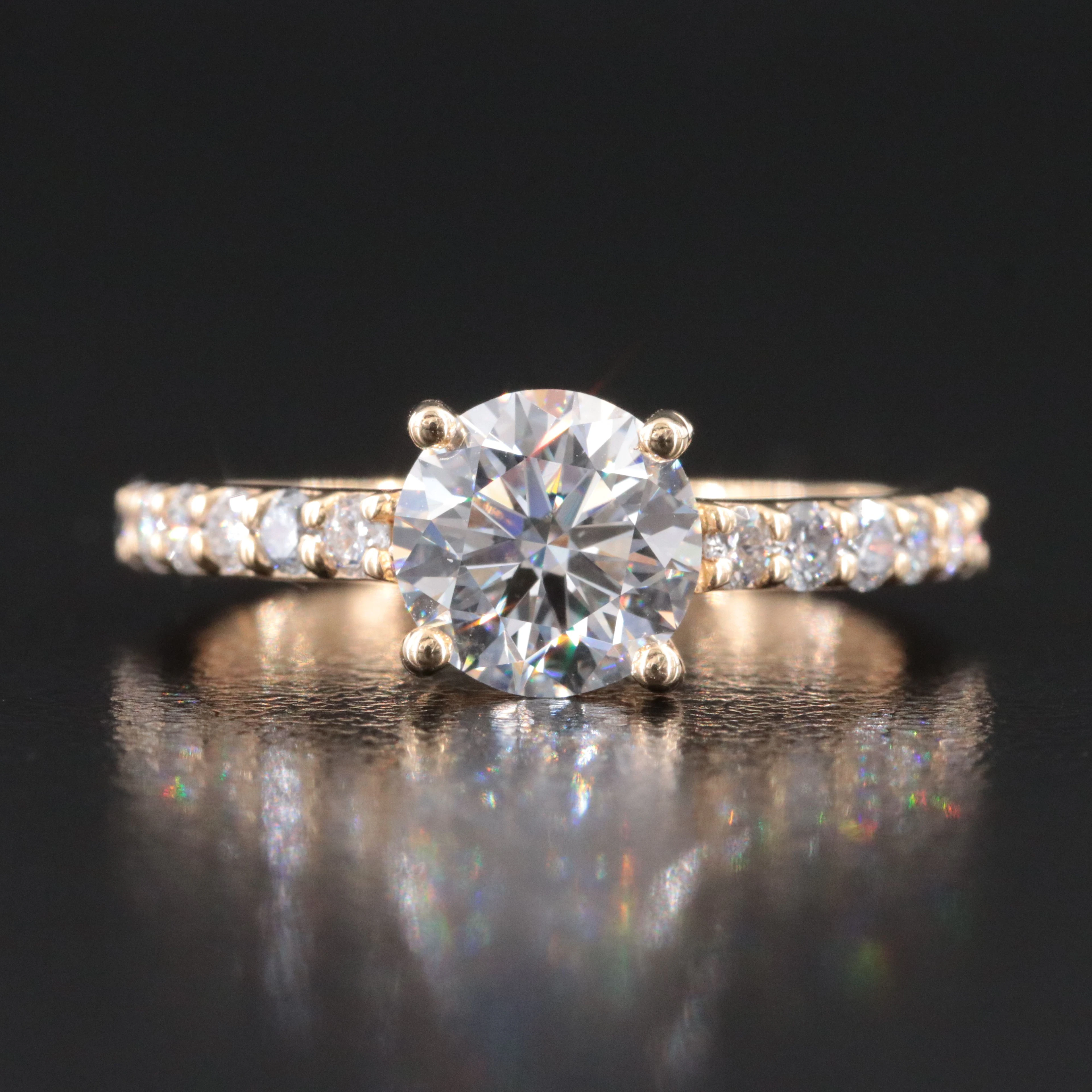 14K 1.80 CTW Lab Grown Diamond Ring with IGI Report
