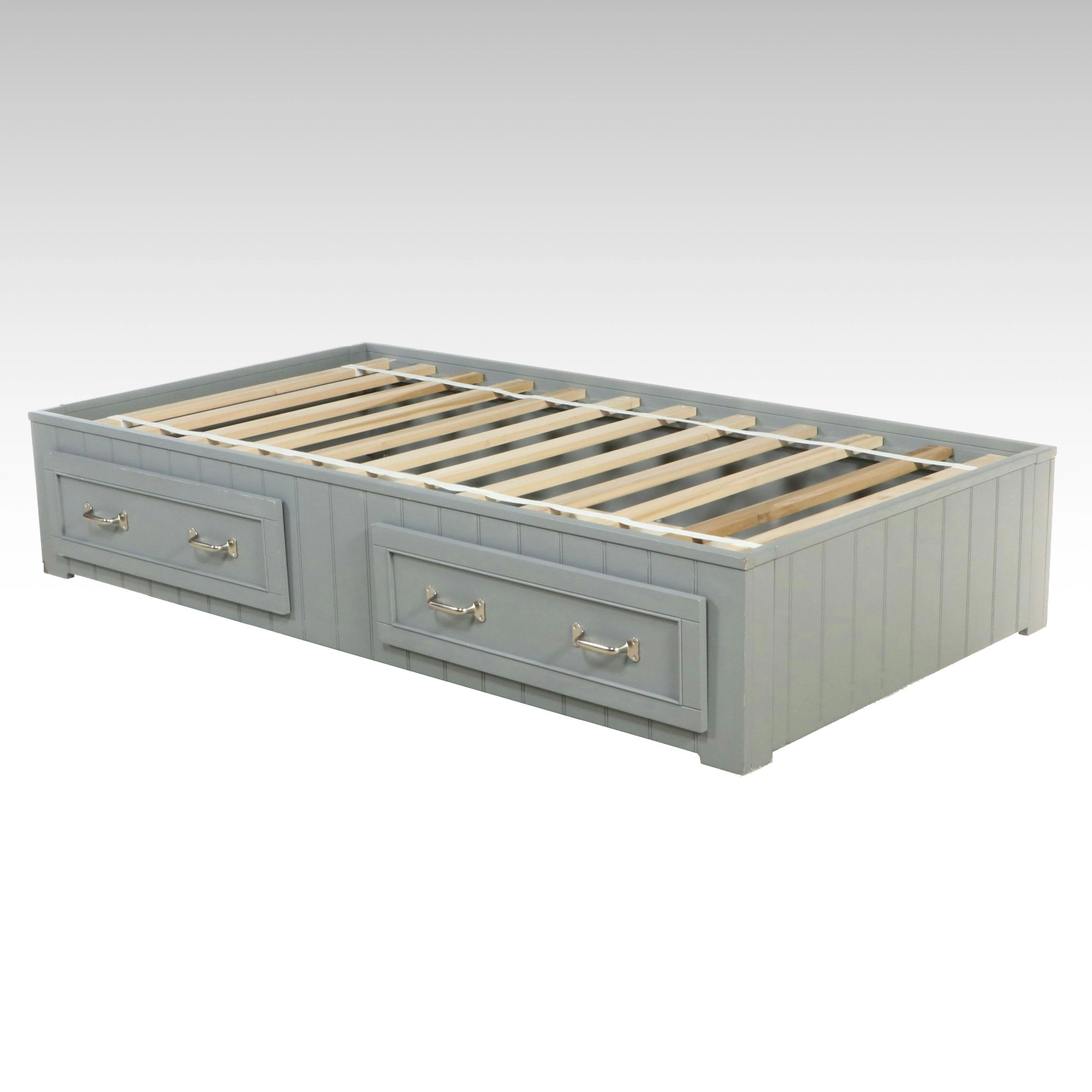 Pottery Barn Kids Belden Bed Frame with Storage Drawers, 21st Century