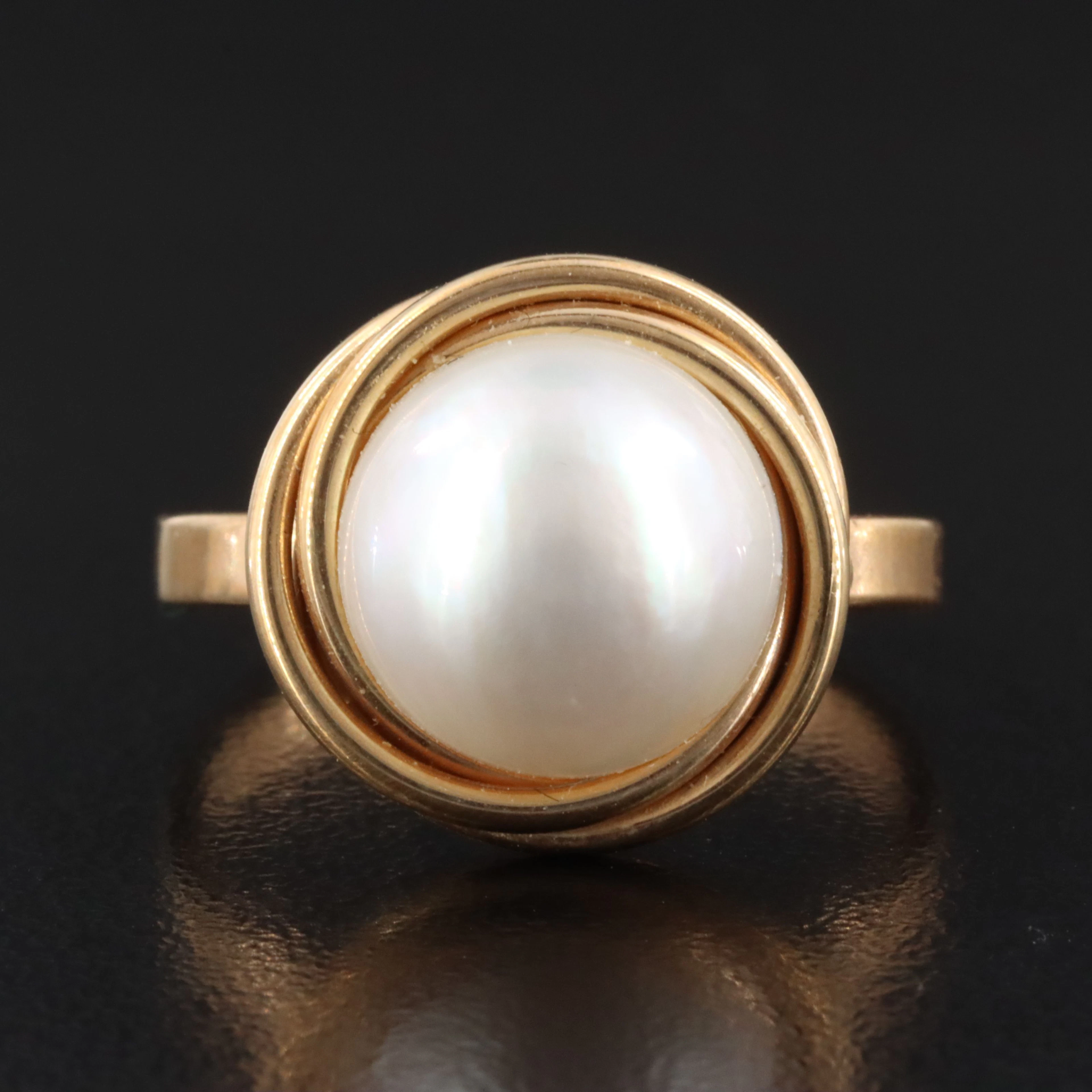 14K Mabé Pearl Ring