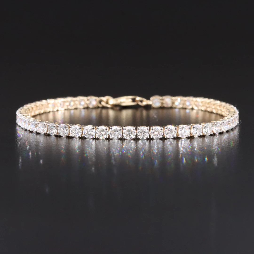 14K 5.14 CTW Lab Grown Diamond Line Bracelet