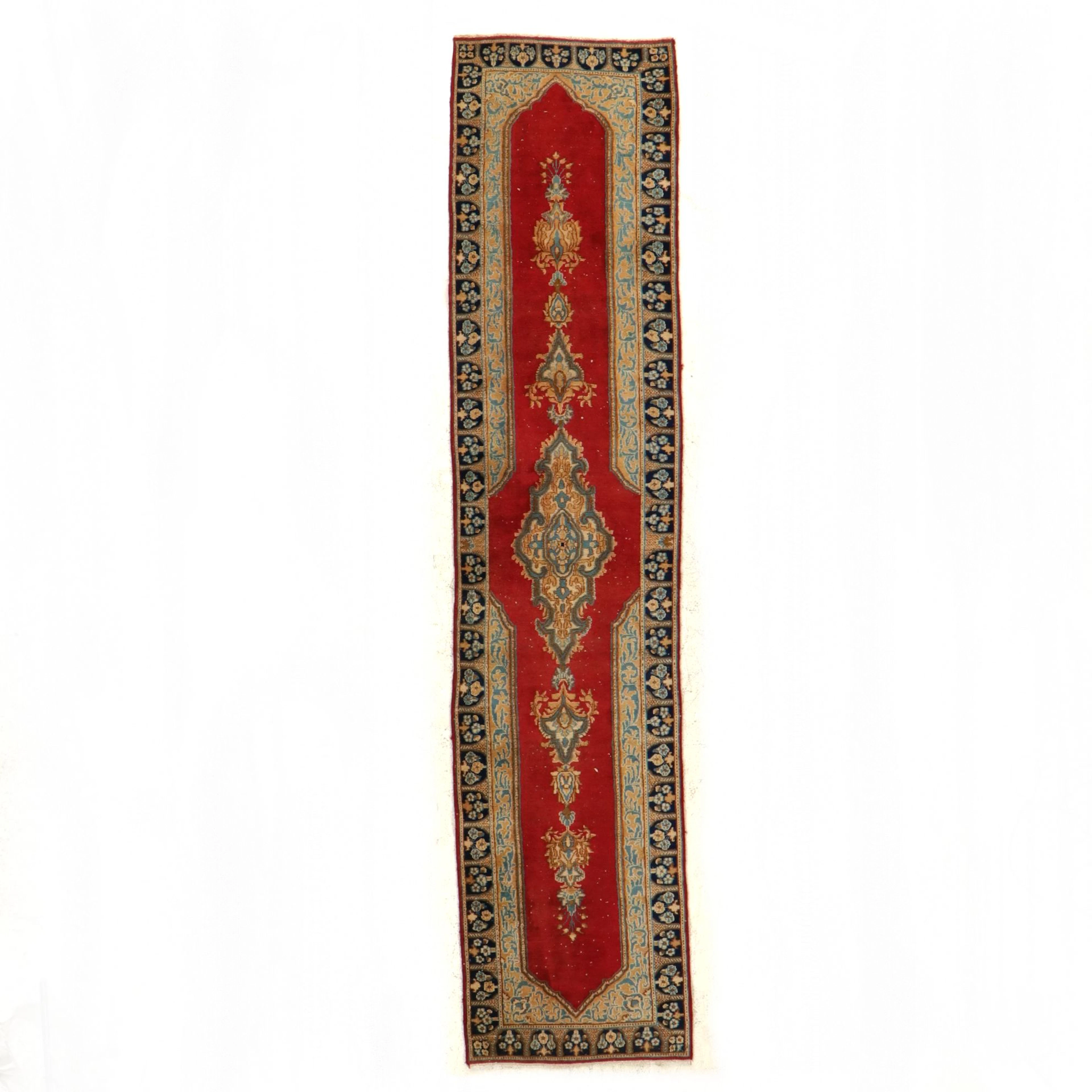 2'6 x 11'2 Hand-Knotted Persian Kerman Carpet Runner