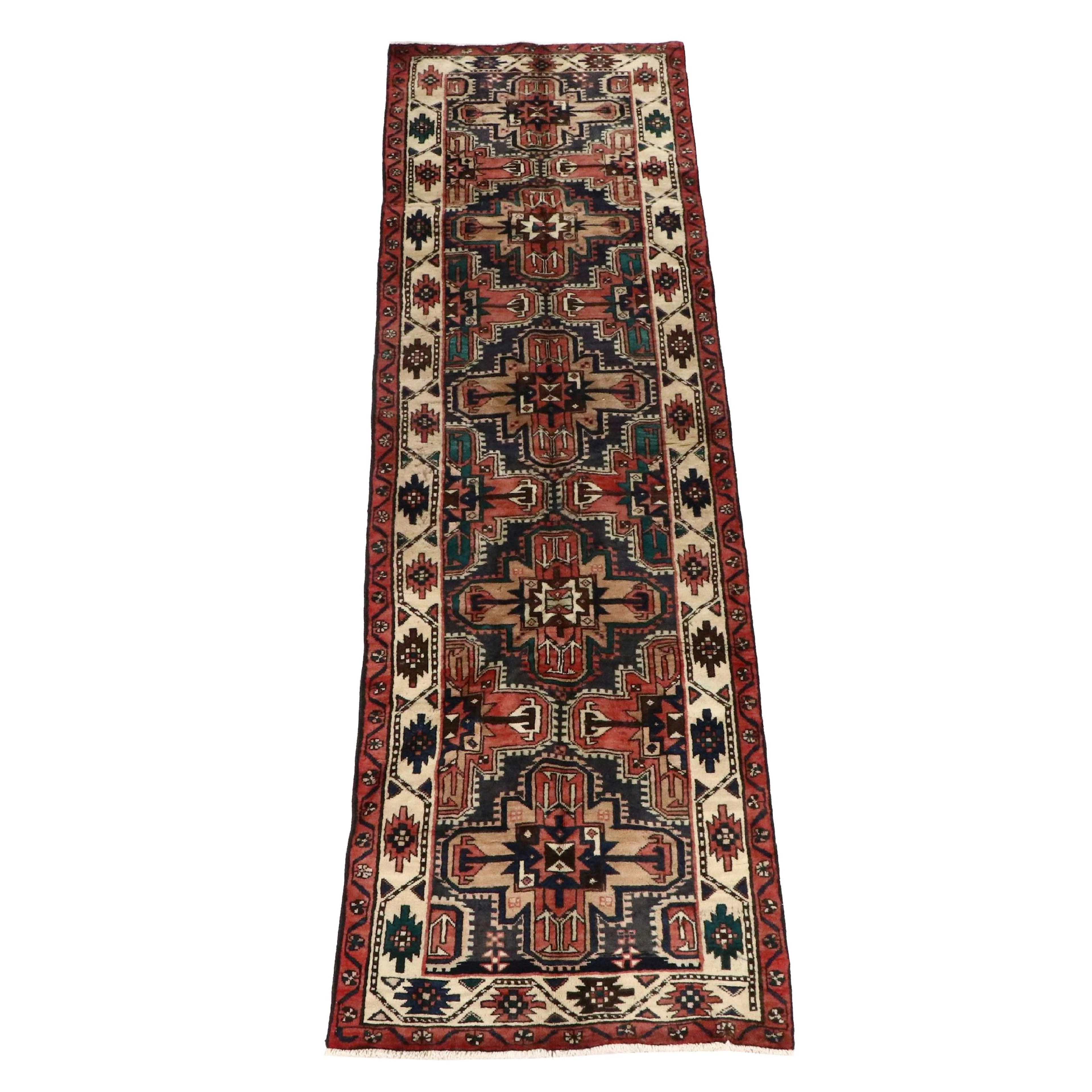 3' x 10'3 Hand-Knotted Persian Caucasian Style Carpet Runner Long Rug