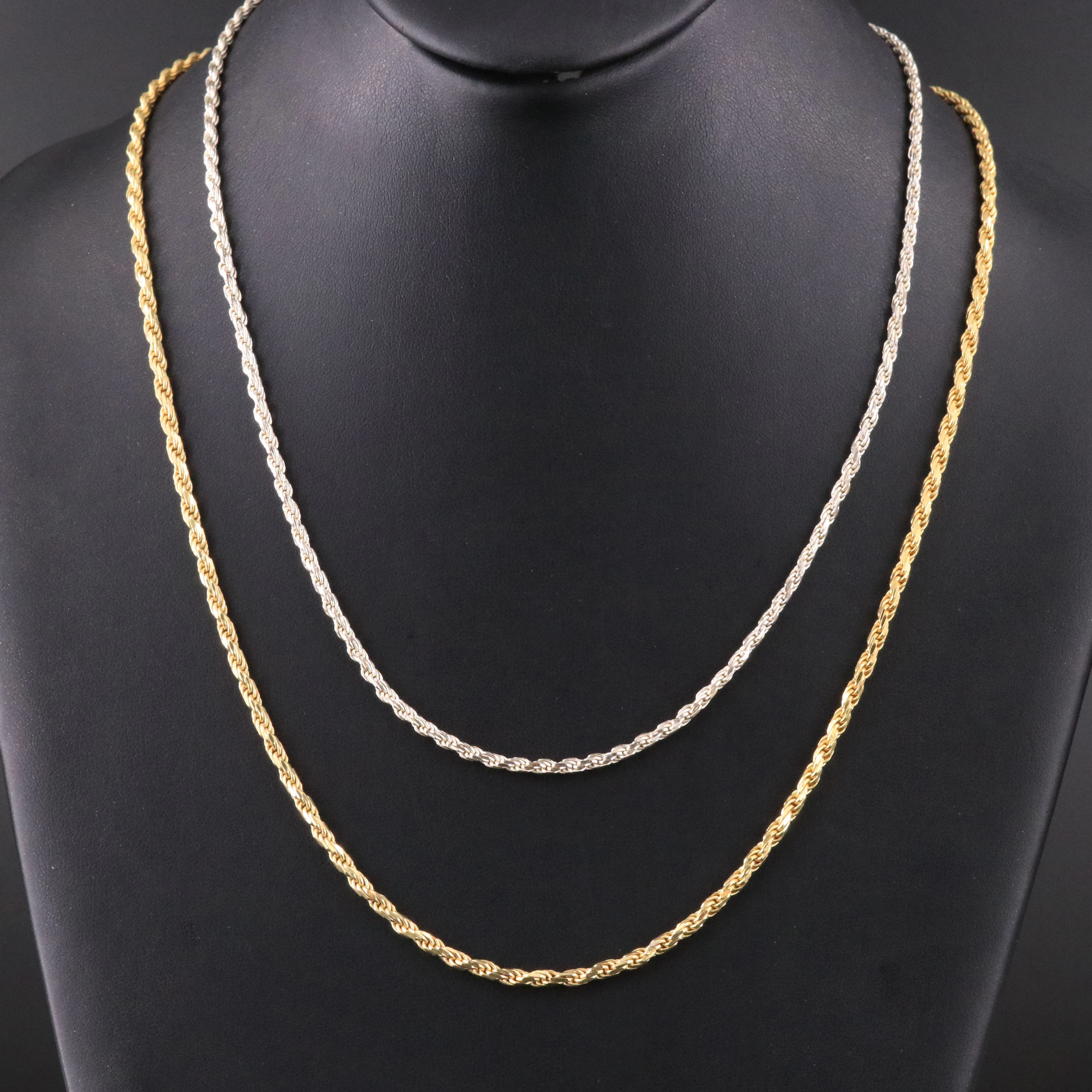 Sterling Rope Chain Necklaces